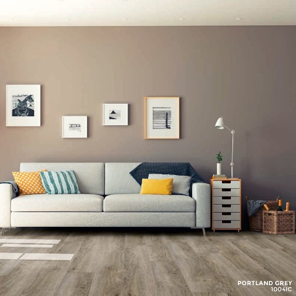 Ibrido Icona Plank Wood Flooring 1220x182x6.5mm - Portland Grey  1004IC