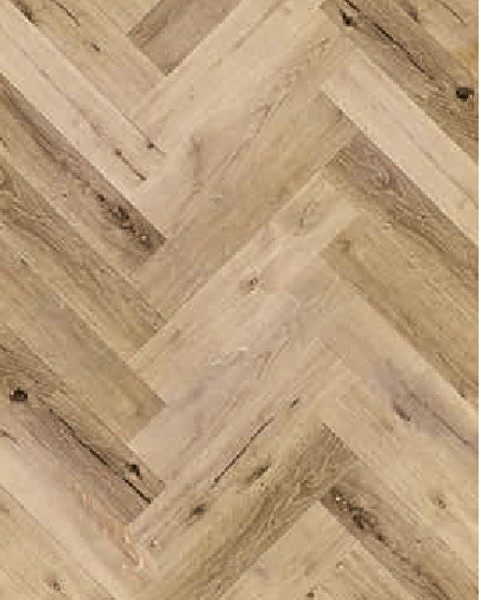 Ibrido Herringbone Wood Flooring 600x182x6.5mm - Natural Oak  1011IH