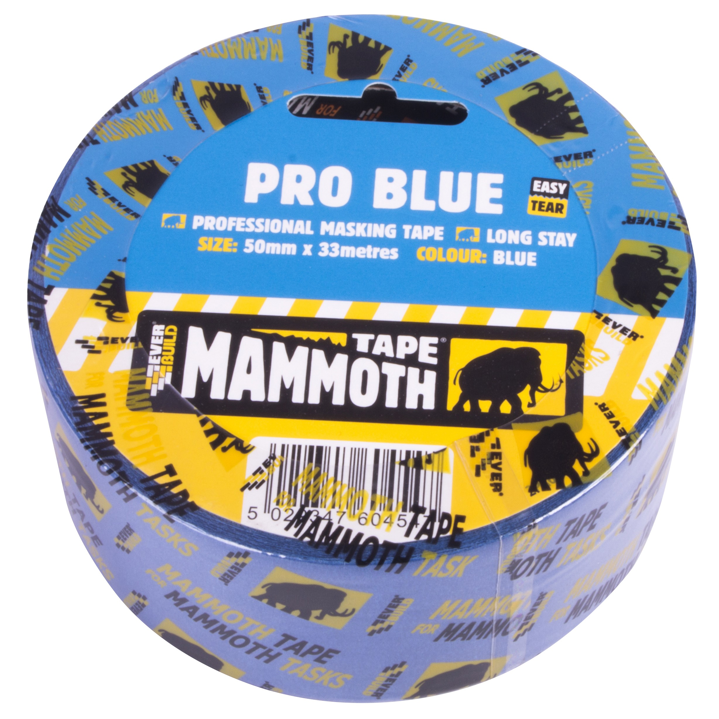 SikaEverbuild Mammoth Pro Blue Masking Tape 50mm x33m [EVB2PRO50]