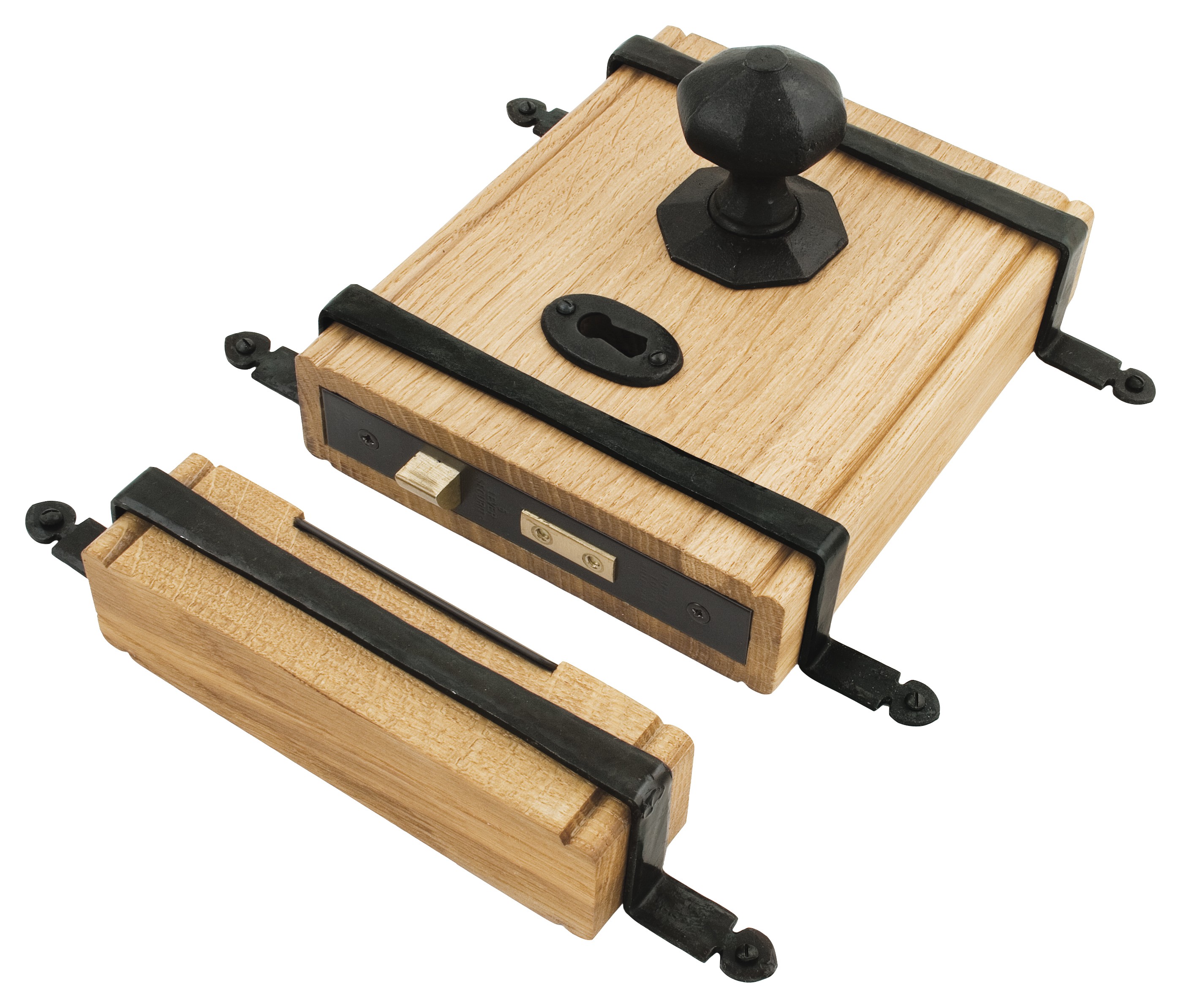 ANVIL - Black Oak Box Lock  Anvil33005