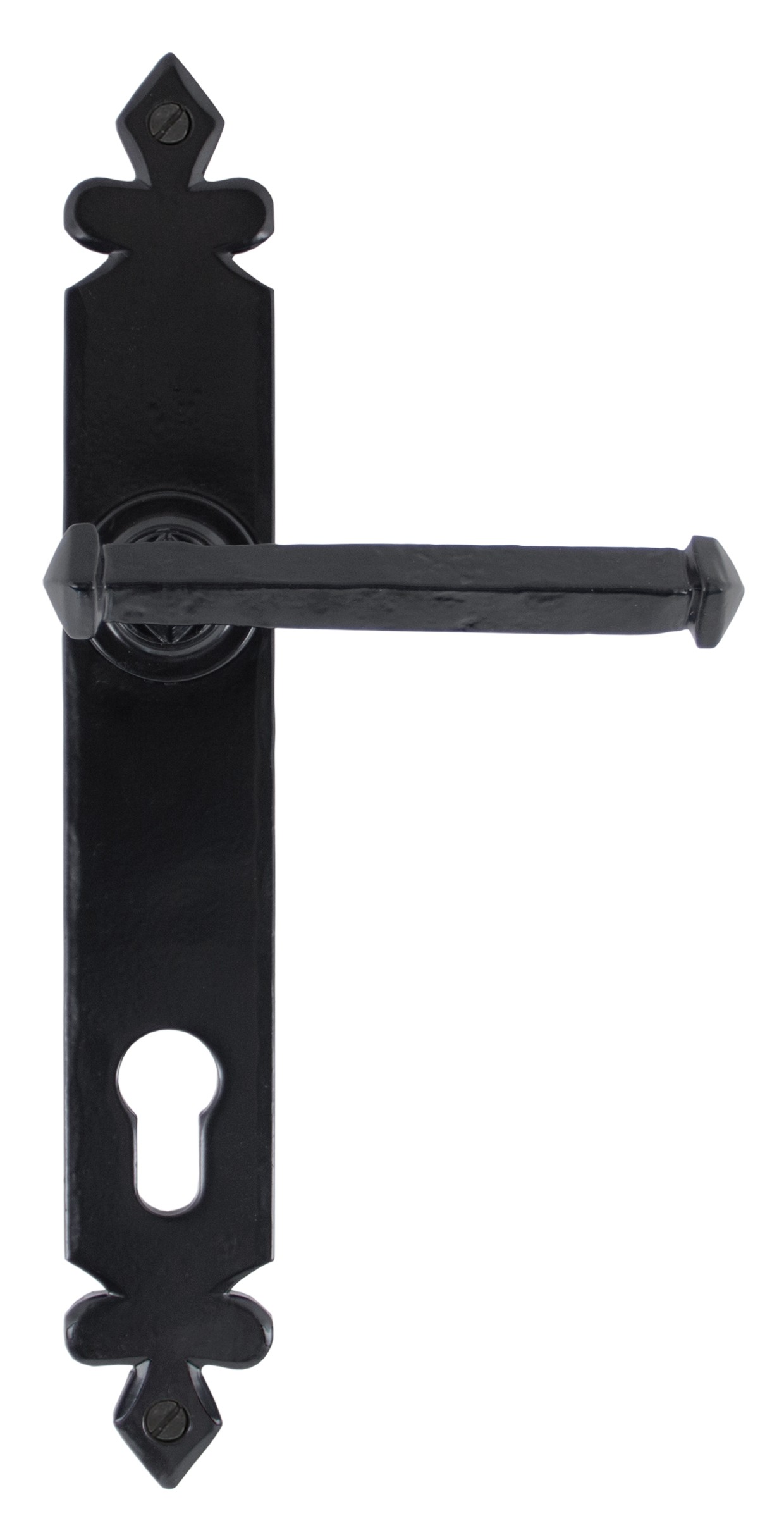 ANVIL - Black Tudor Lever Espag. Lock Set  Anvil33172