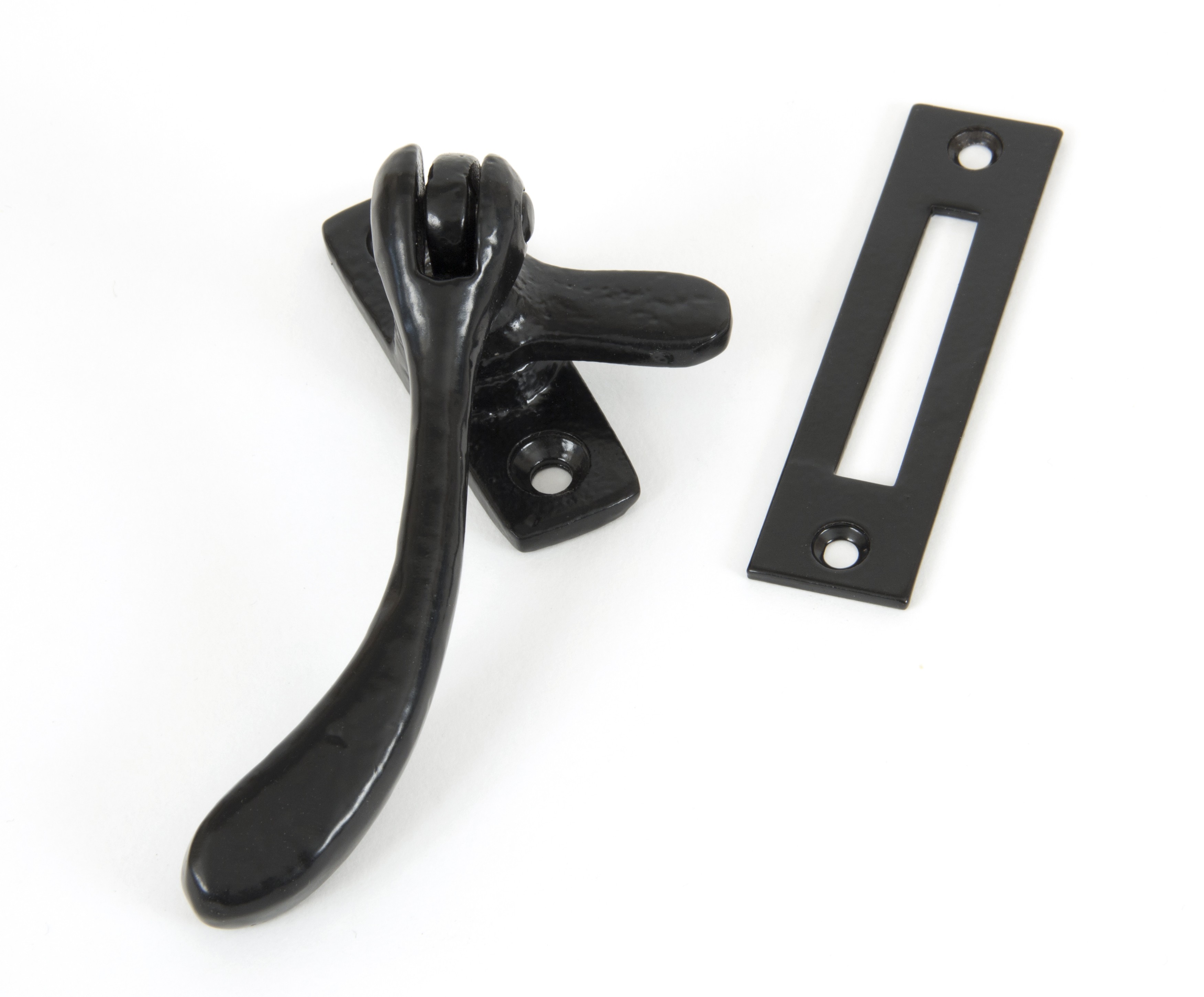 ANVIL - Black Handmade Peardrop Fastener  Anvil33290