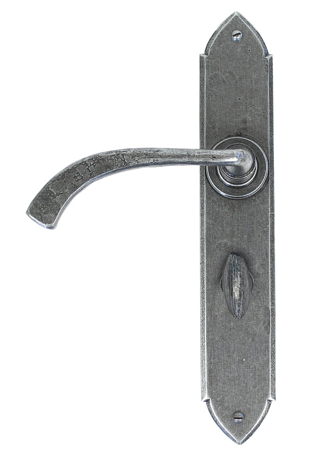 ANVIL - Pewter Gothic Curved Sprung Lever Bathroom Set  Anvil33636