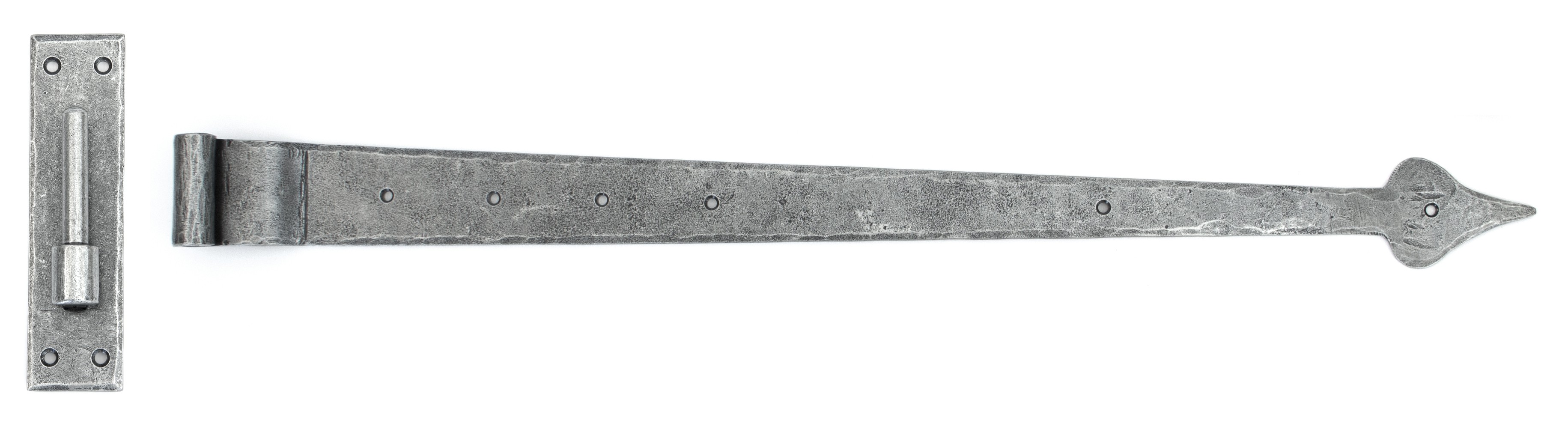 ANVIL - Pewter 35" Hook & Band T Hinge (pair) - Cranked  Anvil33741