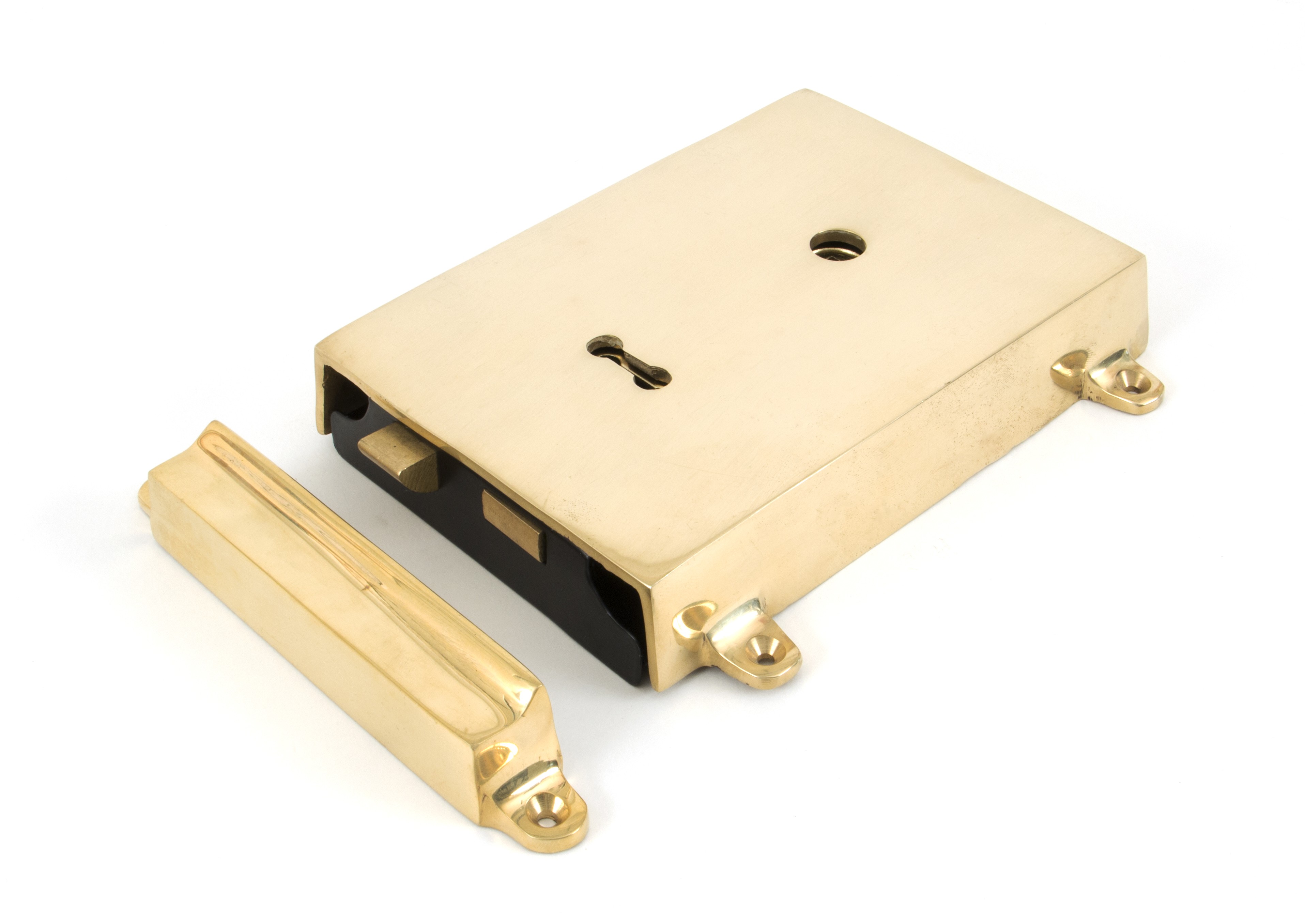 ANVIL - Polished Brass Rim Lock & Cover  Anvil35000