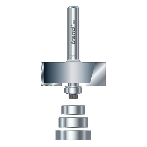 Trend 46/39X1/2TC  Bearing Guided 35mm Diameter Rebater Shank 1/2"  TR4639X12TC