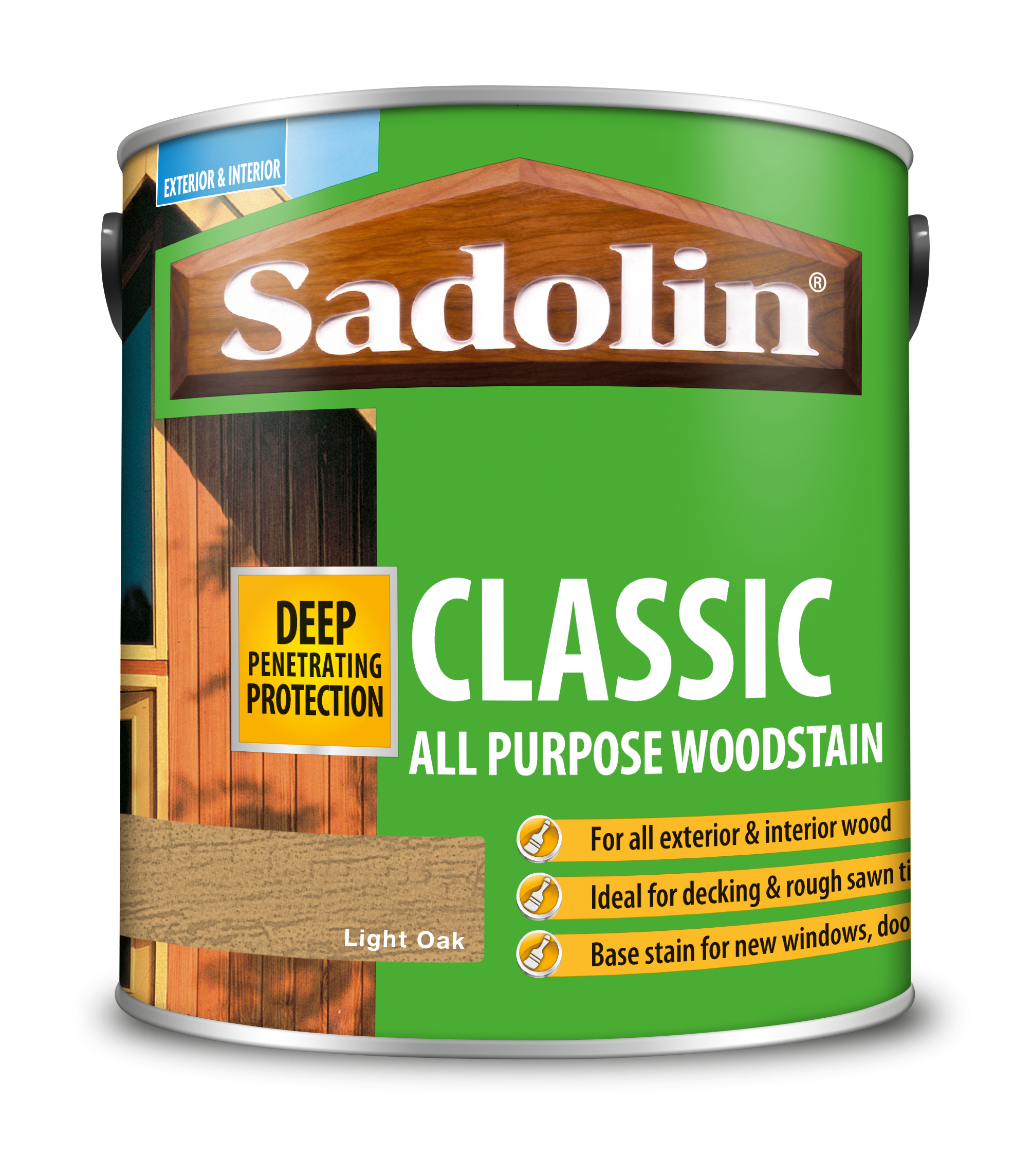 Sadolin Classic All Purpose Woodstain Light Oak 2.5L [MPPSPLB]  5012901