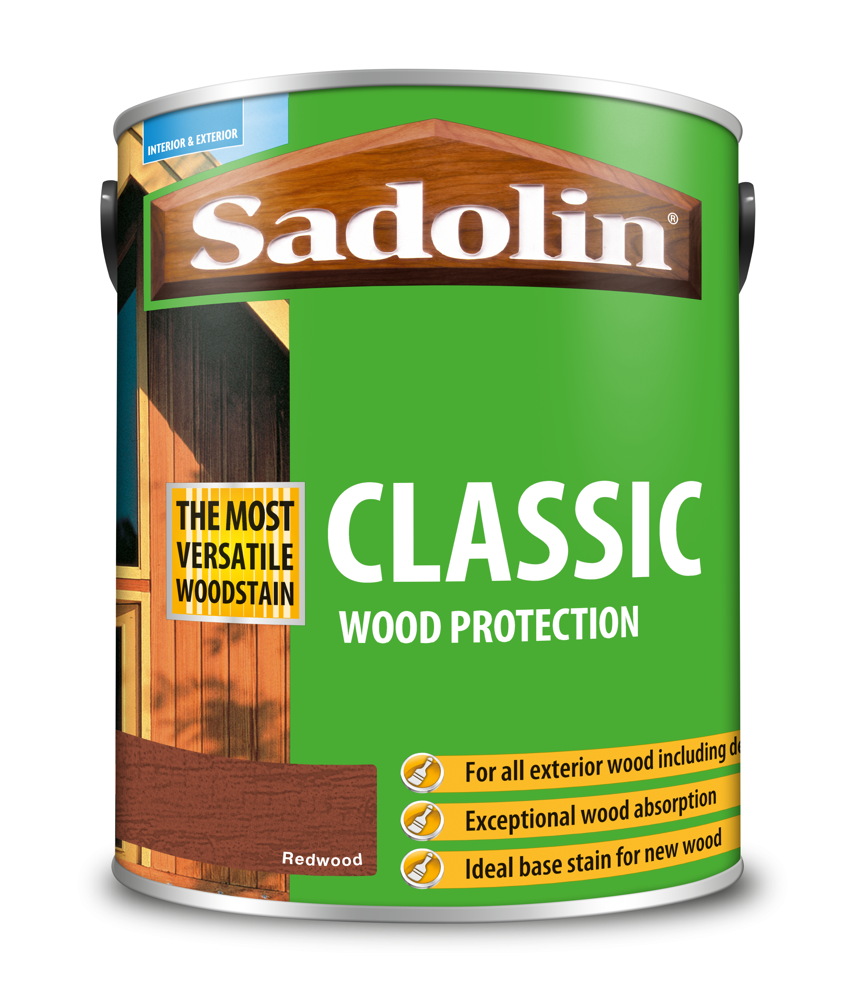 Sadolin Classic All Purpose Woodstain Redwood 5L [MPPSPRC]  5012919