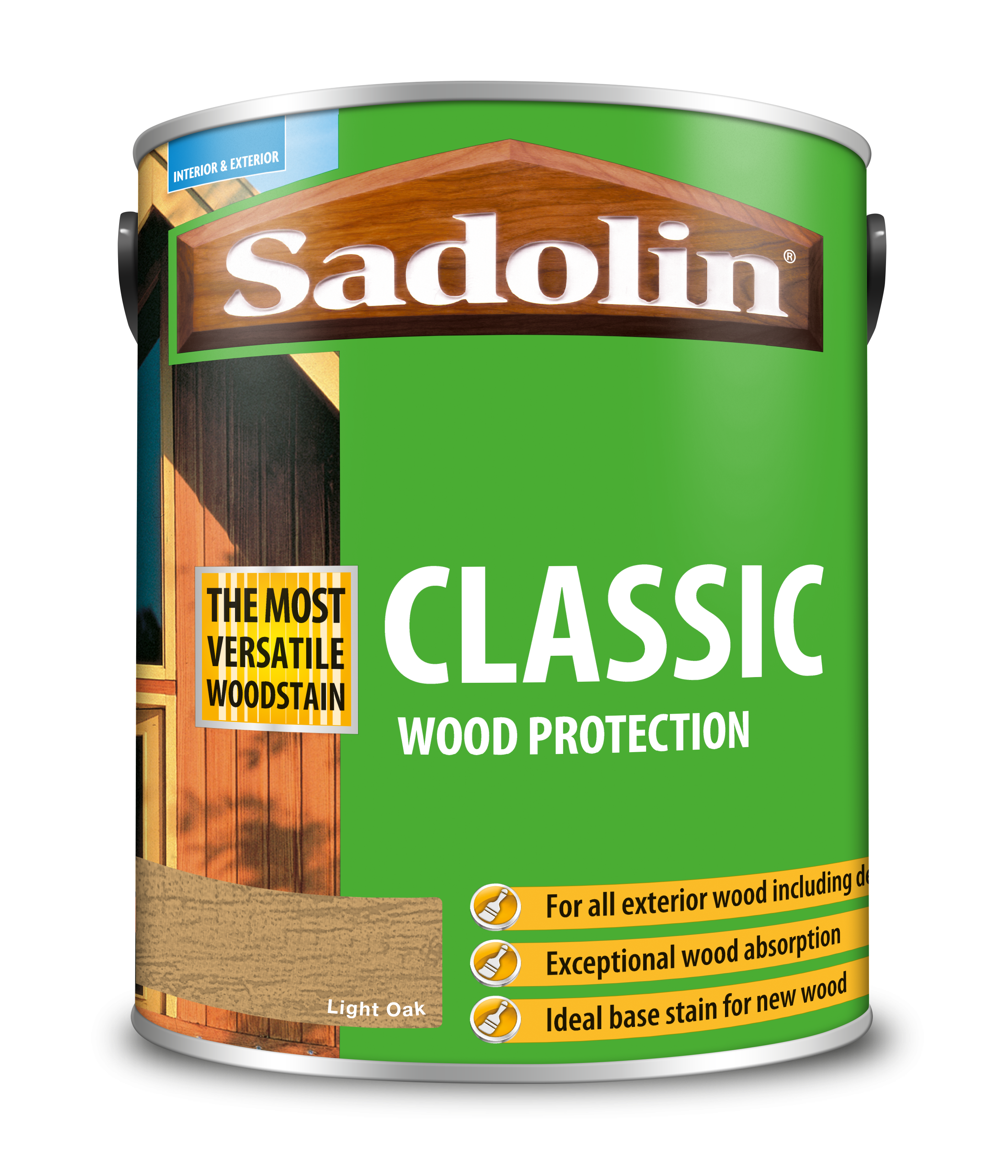 Sadolin Classic All Purpose Woodstain Light Oak 5L [MPPSPLC]  5012923