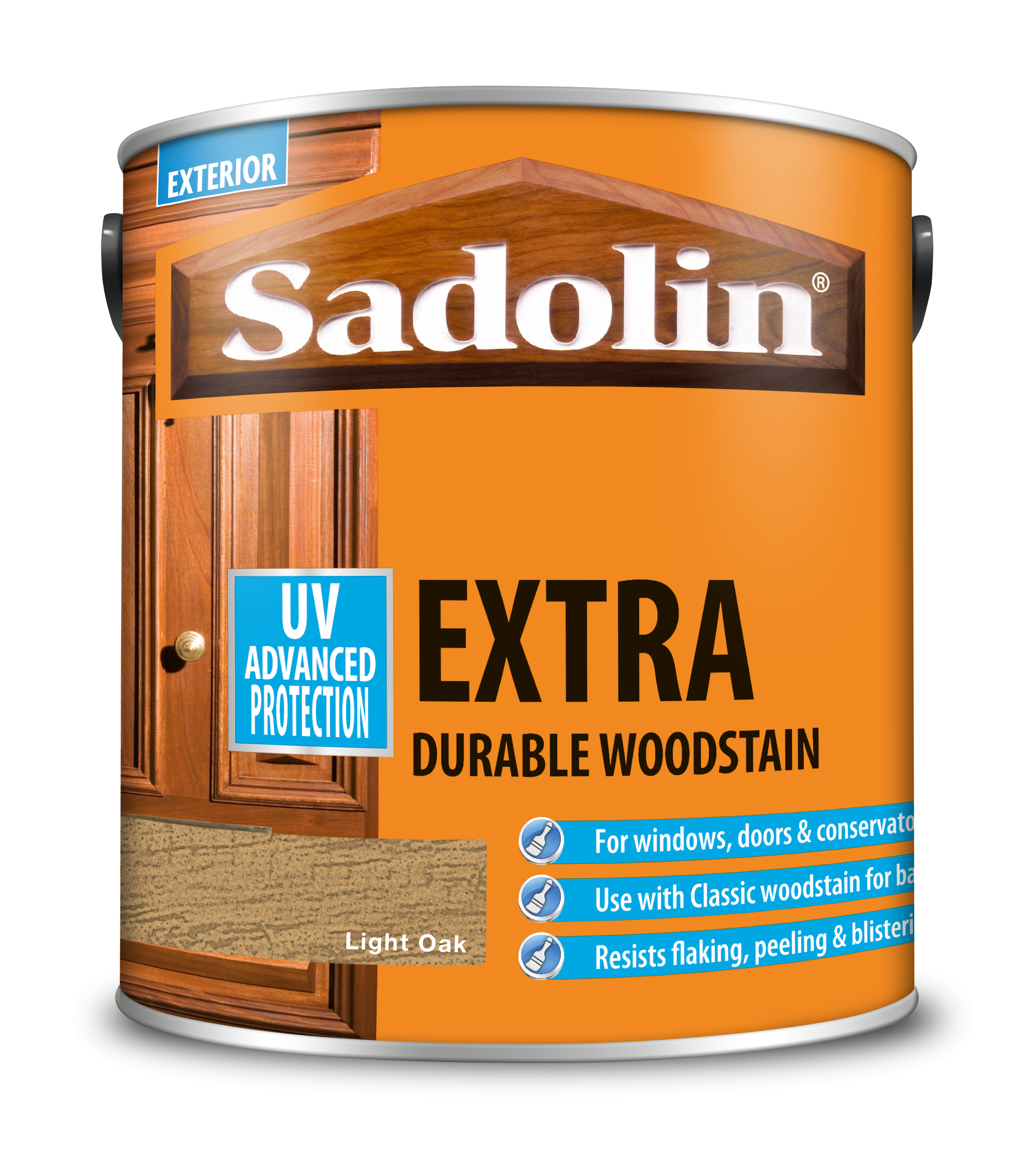 Sadolin Extra Durable Woodstain Light Oak 2.5L [MPPSSV7]  5012993