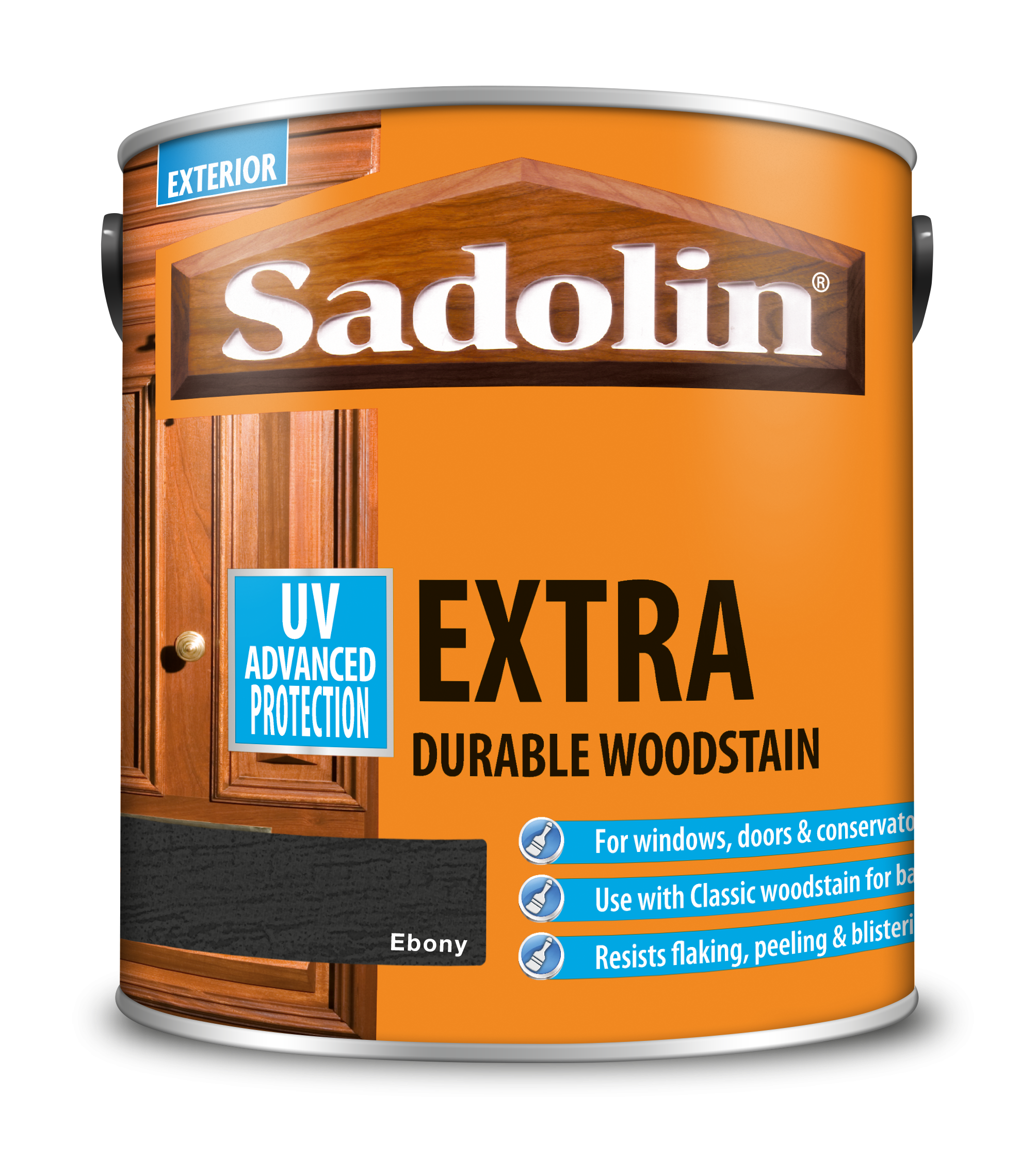 Sadolin Extra Durable Woodstain Ebony 2.5L [MPPSSUK]  5012994