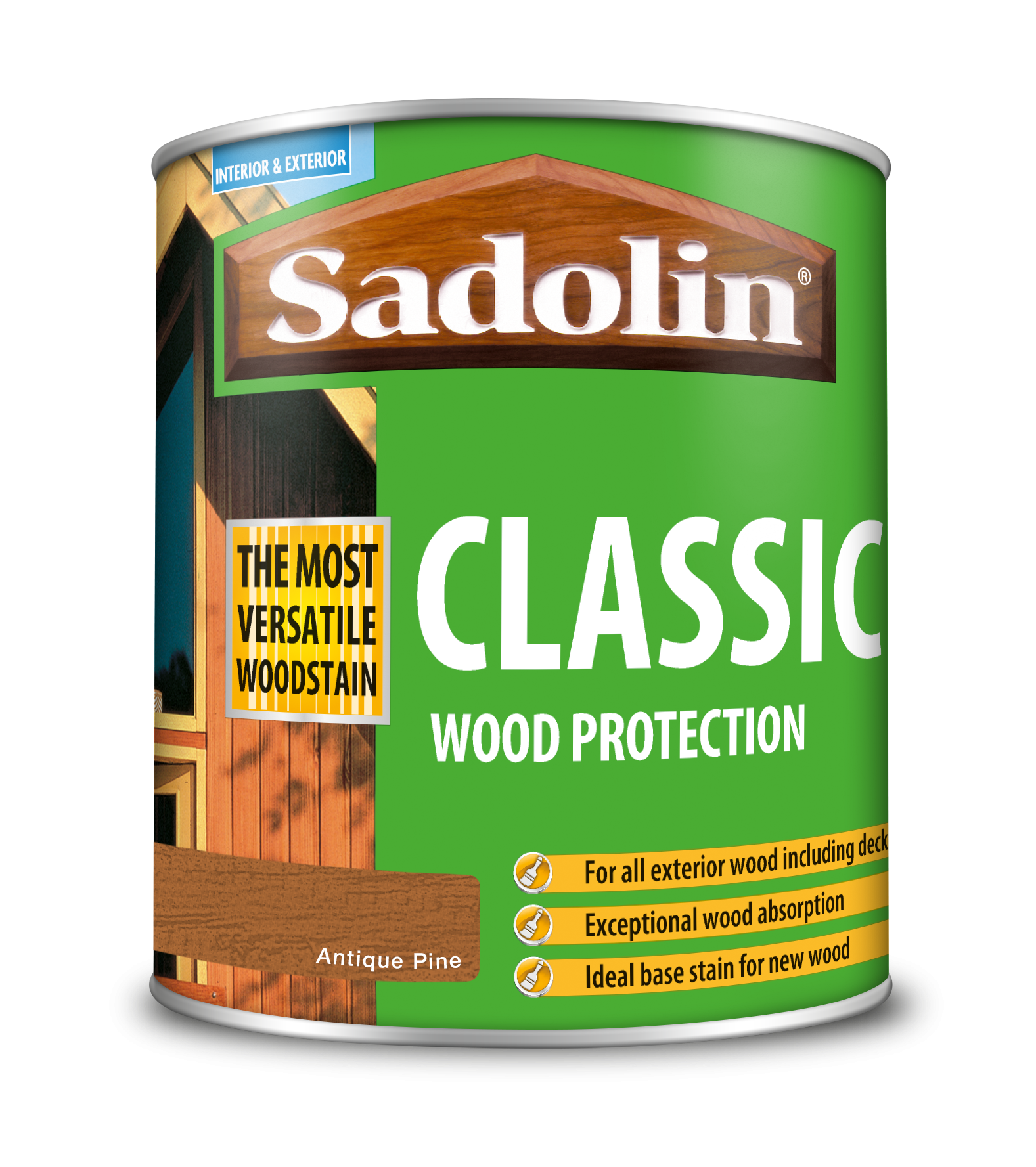 Sadolin Classic All Purpose Woodstain Antique Pine 1L [MPPSPPA]  5028457
