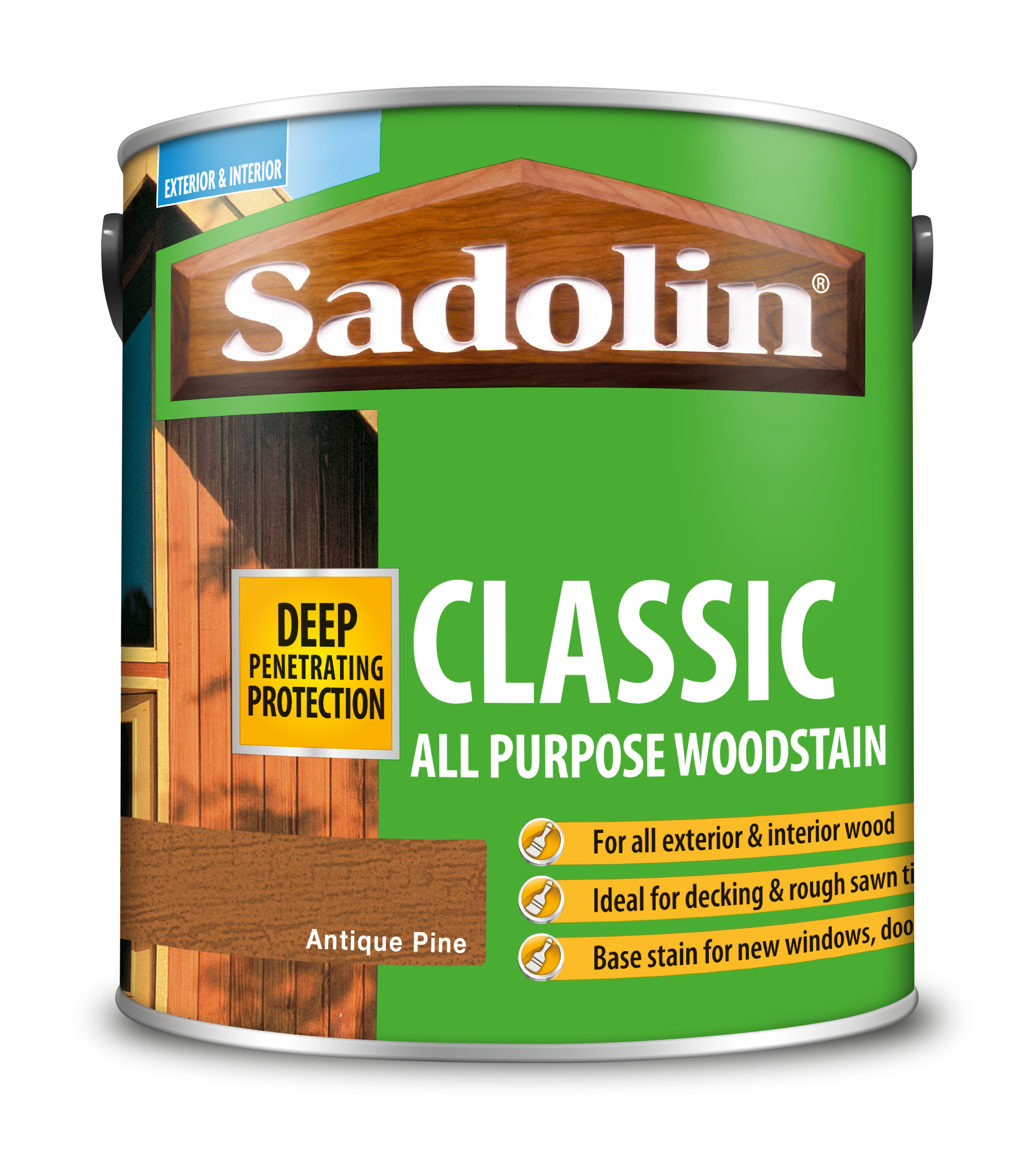 Sadolin Classic All Purpose Woodstain Antique Pine 2.5L [MPPSPPB]  5028458