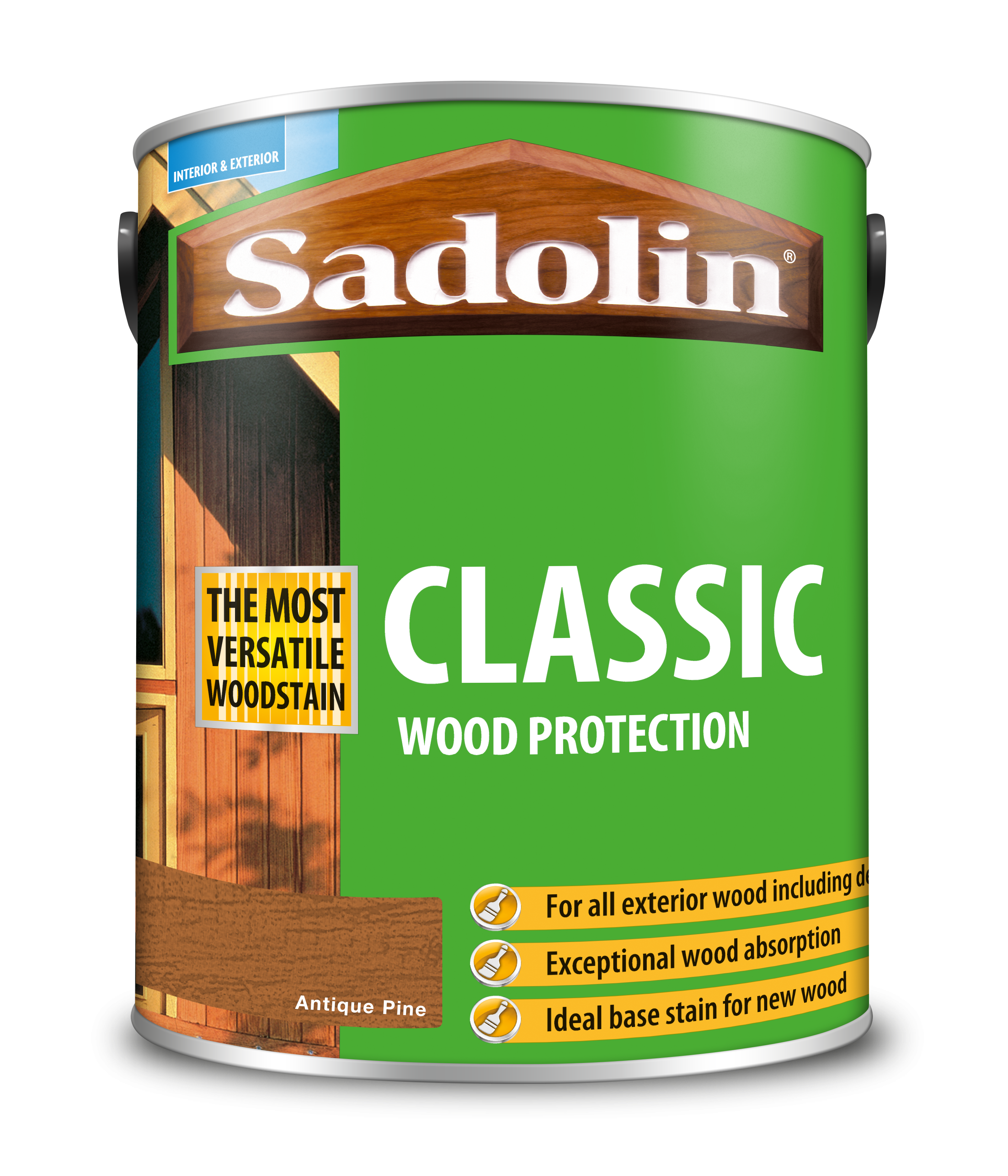 Sadolin Classic All Purpose Woodstain Antique Pine 5L [MPPSPPC]  5028459