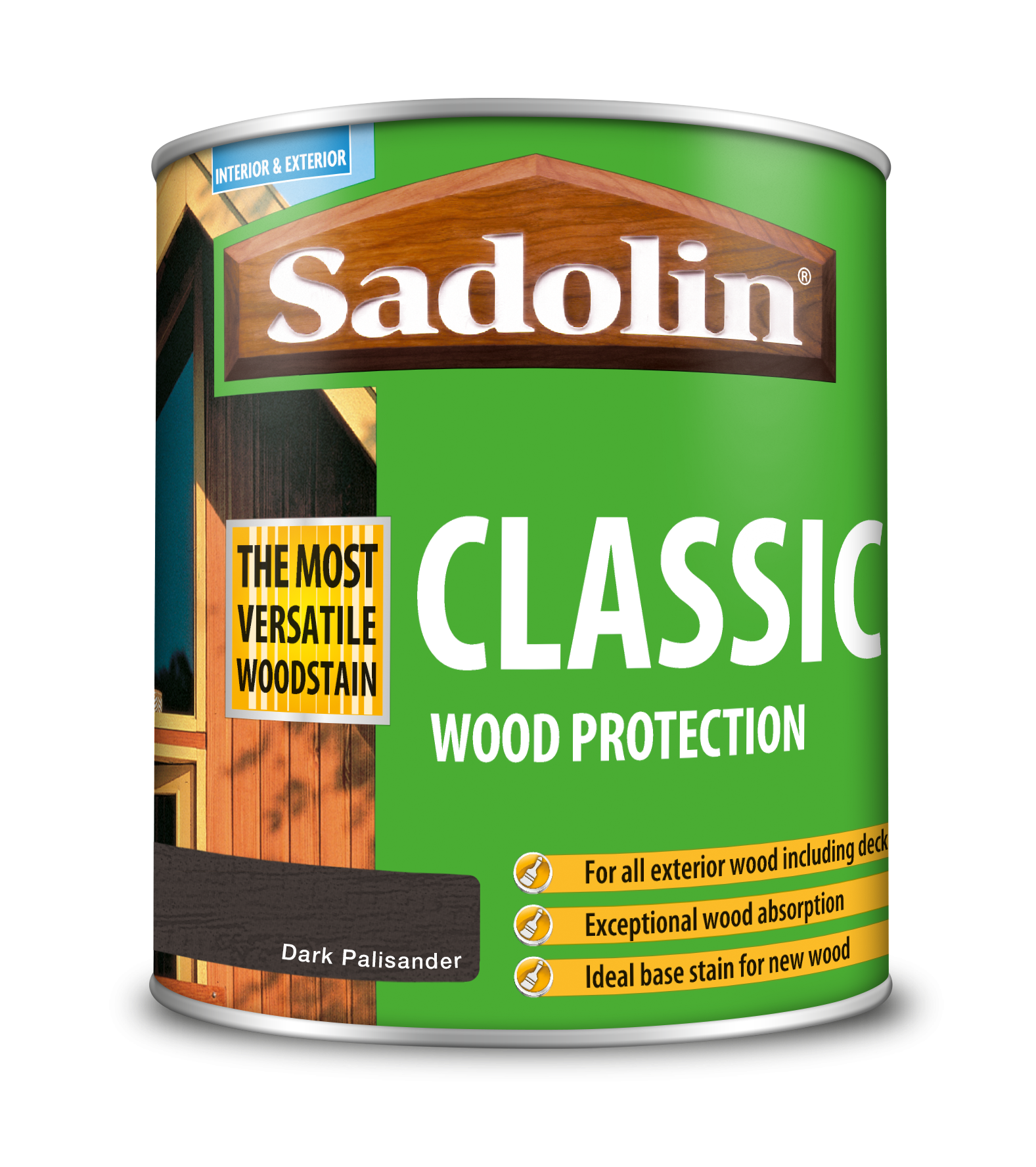 Sadolin Classic All Purpose Woodstain Dark Palisander 1L [MPPSPPG]  5028475