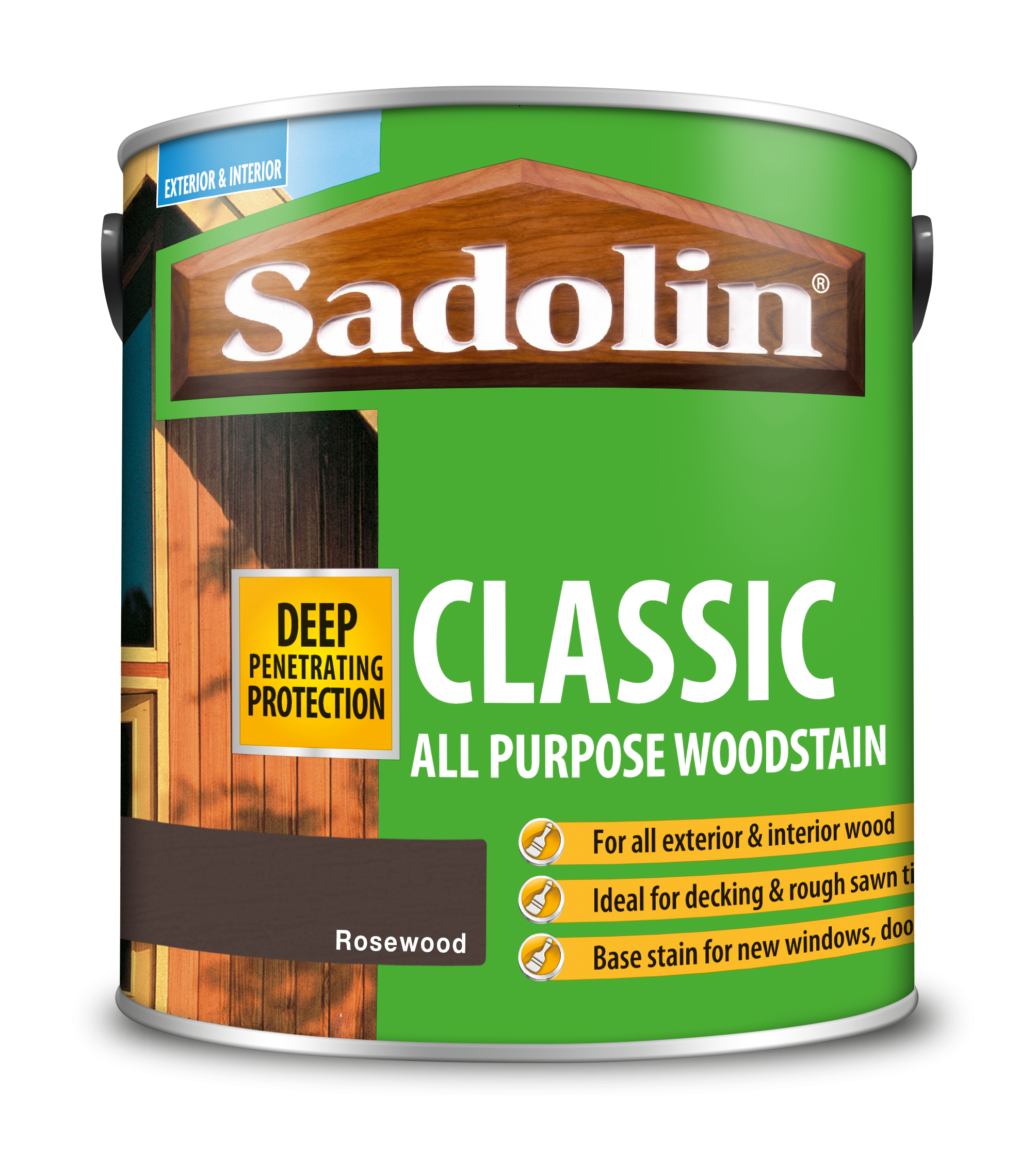 Sadolin Classic All Purpose Woodstain Rosewood 2.5L [MPPSPWK]  5028488