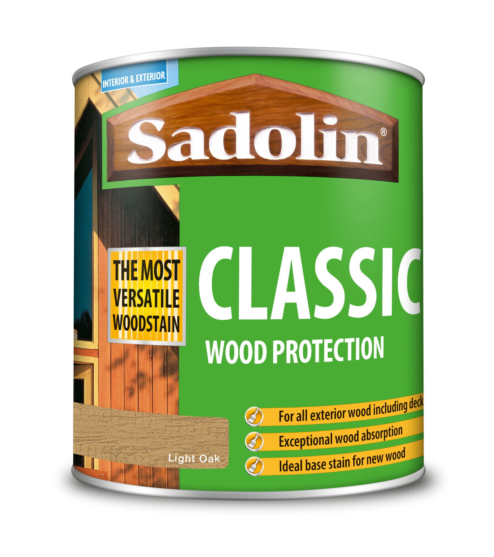Sadolin Classic All Purpose Woodstain Light Oak 1L [MPPSPLA]  5028498