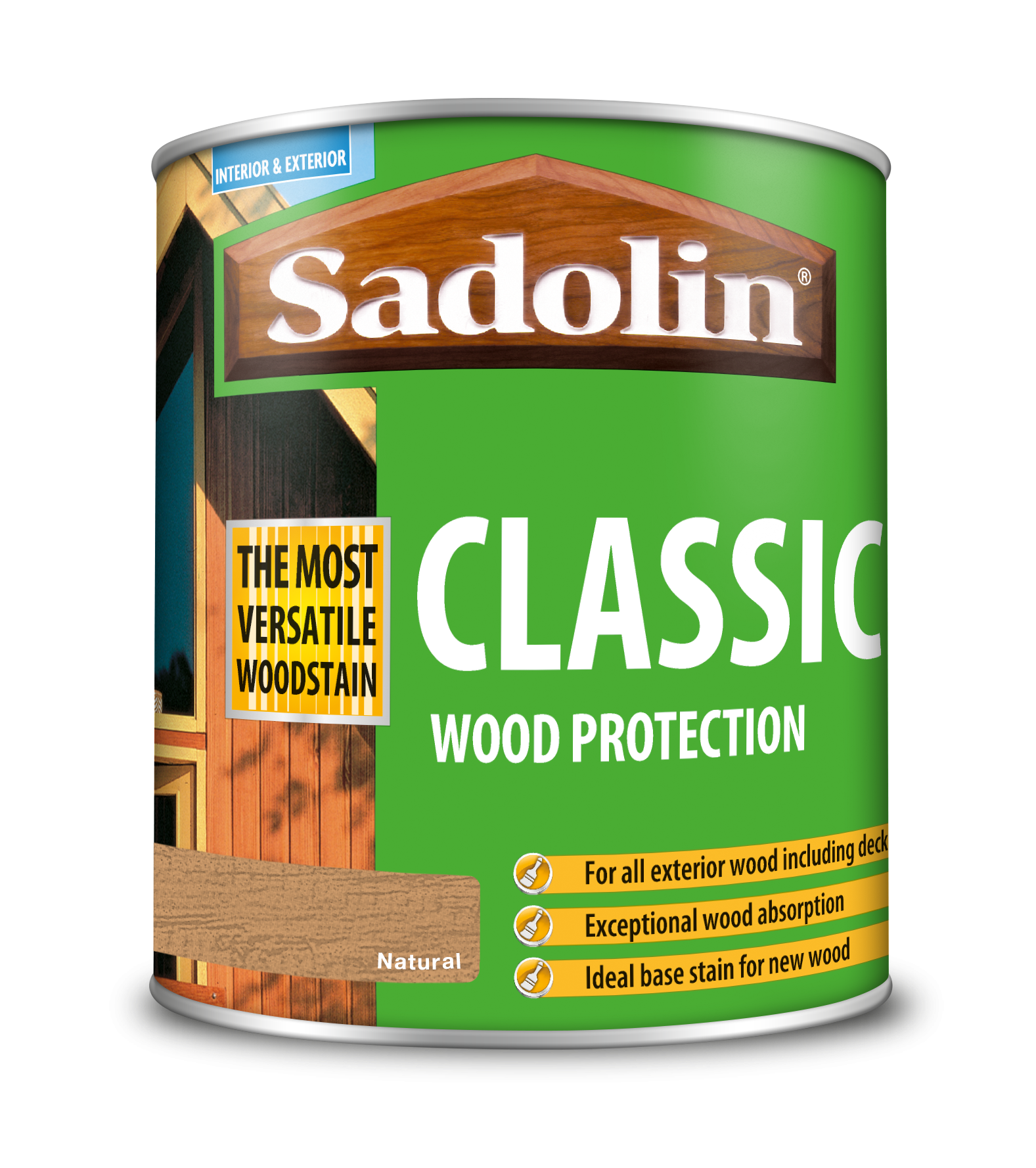 Sadolin Classic All Purpose Woodstain Natural 1L [MPPSSVC]  5028502