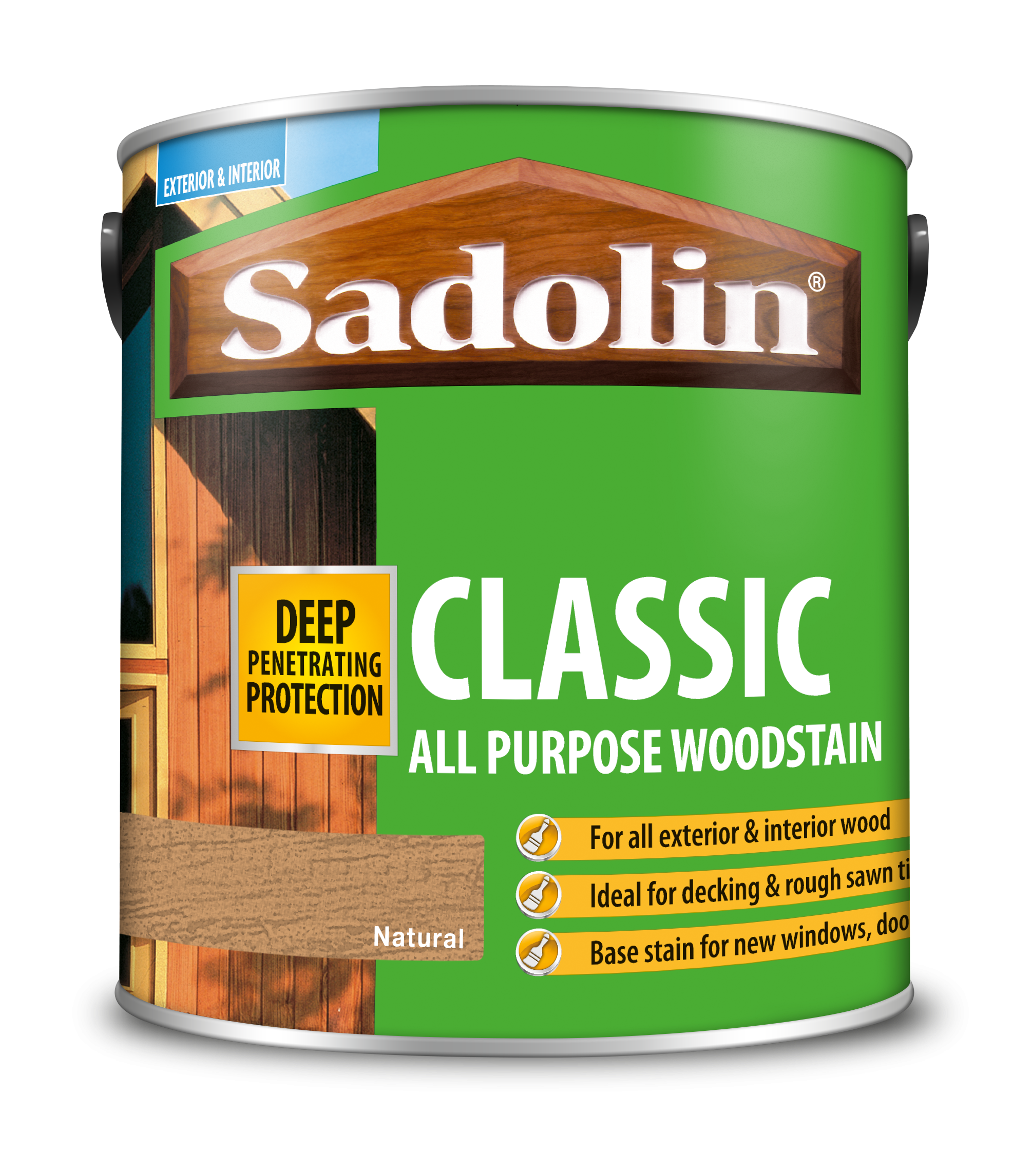 Sadolin Classic All Purpose Woodstain Natural 2.5L [MPPSSVE]  5028503