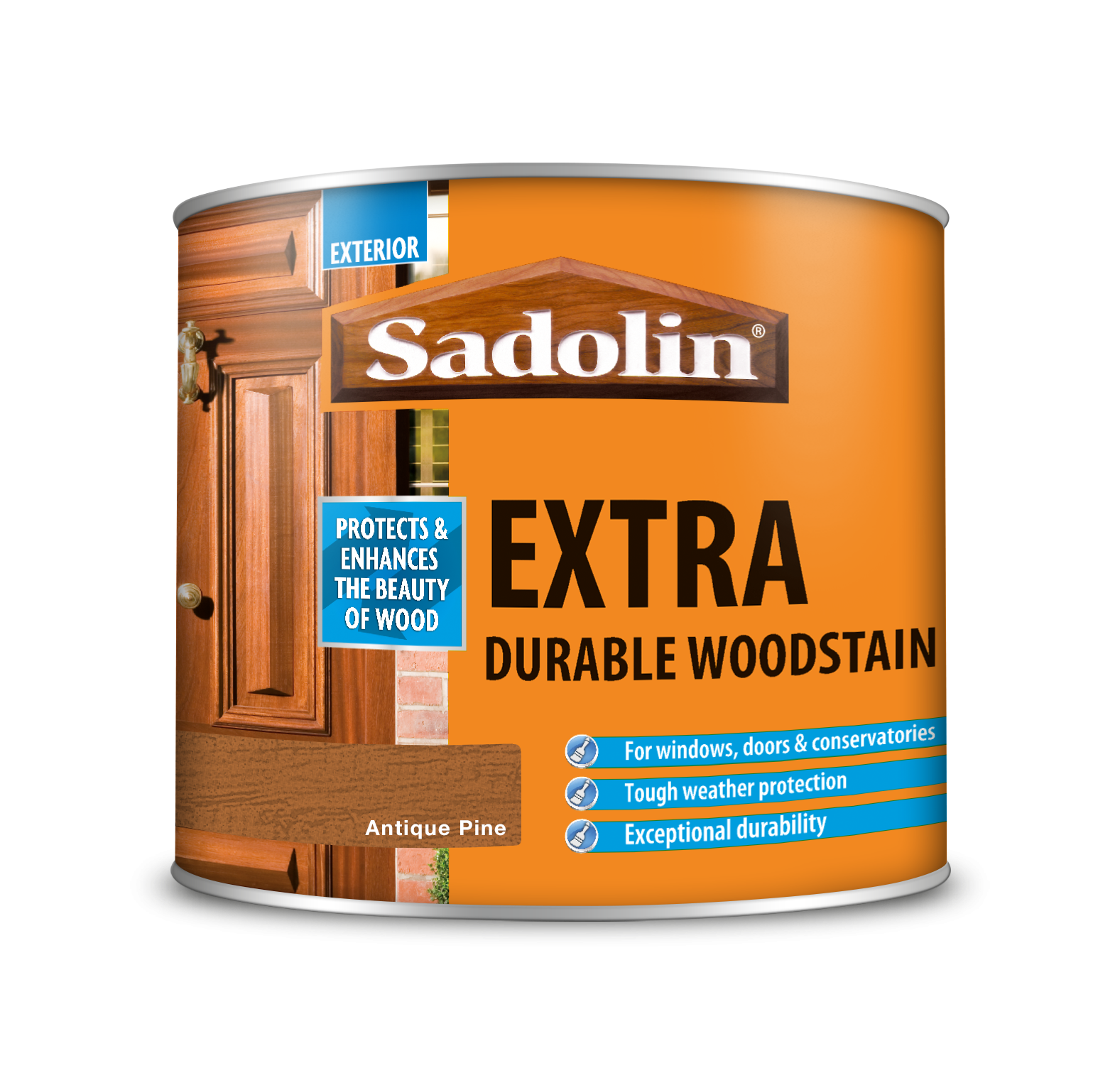 Sadolin Extra Durable Woodstain Antique Pine 500ml [MPPSSU5]  5028527