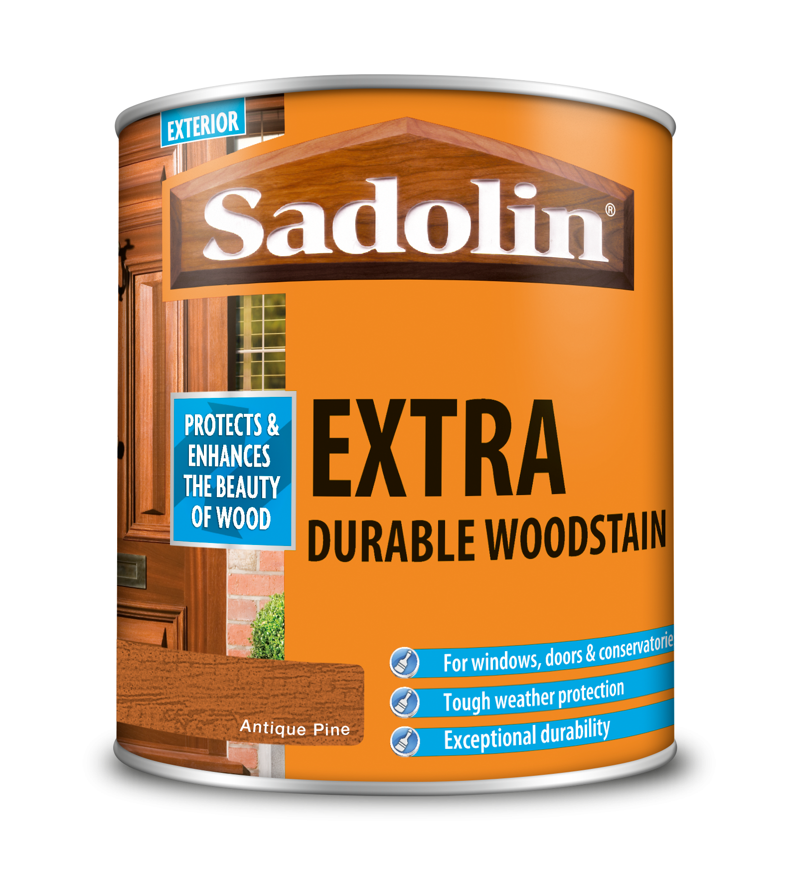 Sadolin Extra Durable Woodstain Antique Pine 1L [MPPSSU6]  5028528