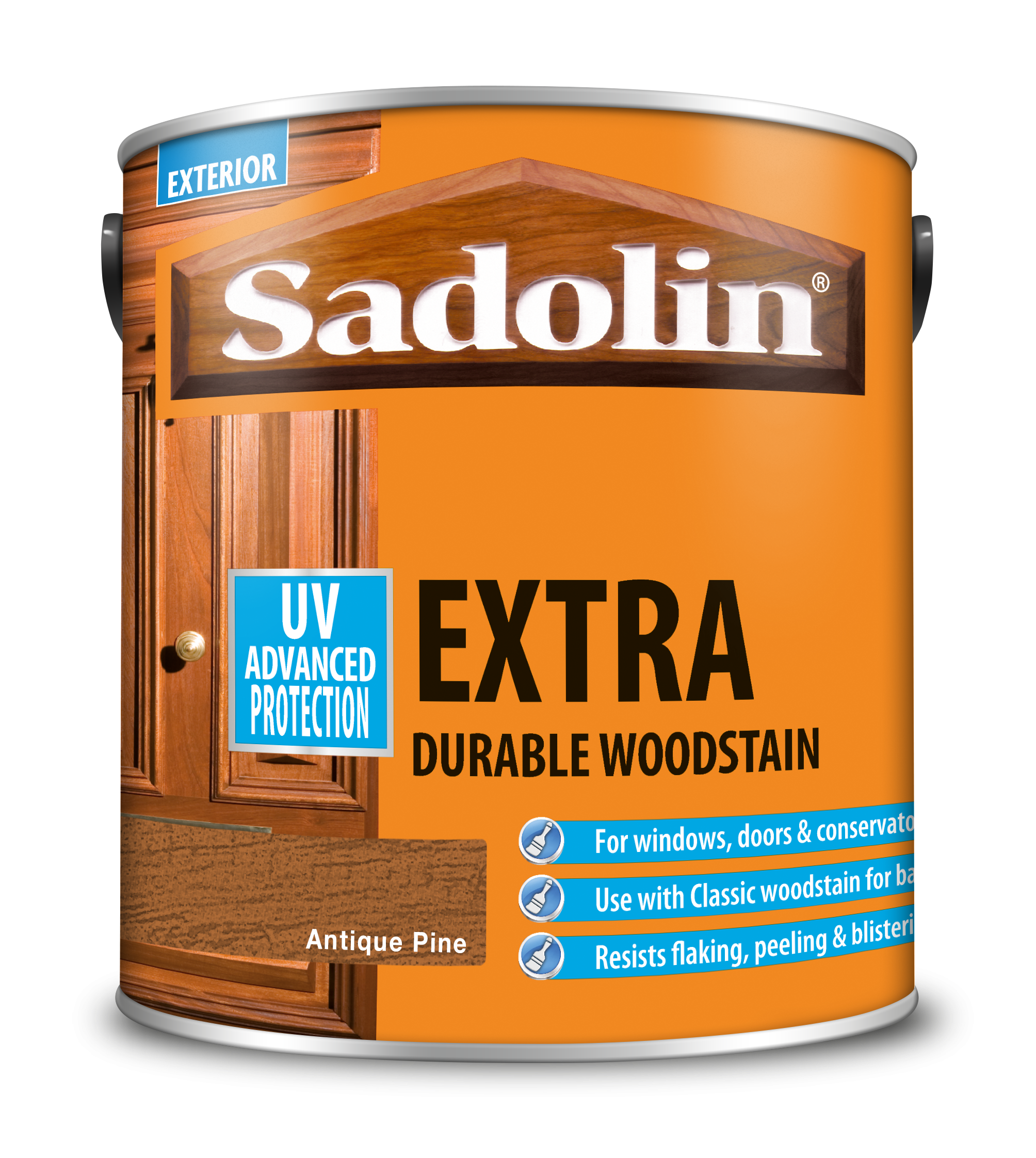 Sadolin Extra Durable Woodstain Antique Pine 2.5L [MPPSSU7]  5028529