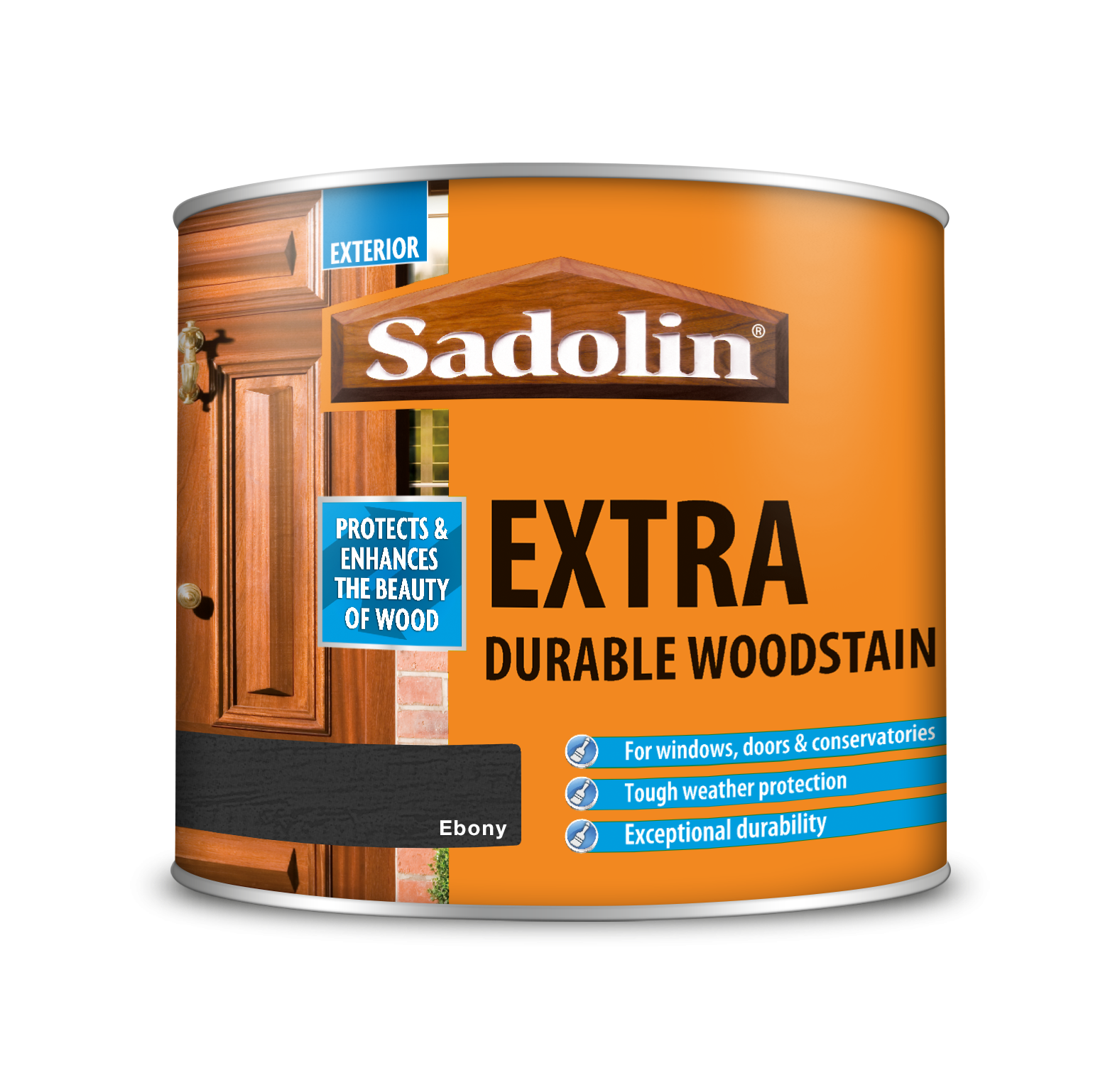 Sadolin Extra Durable Woodstain Ebony 500ml [MPPSSUI]  5028541