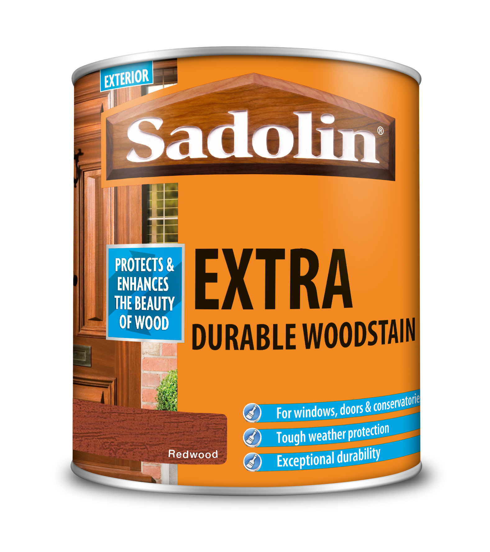 Sadolin Extra Durable Woodstain Redwood 1L [MPPSSUN]  5028545