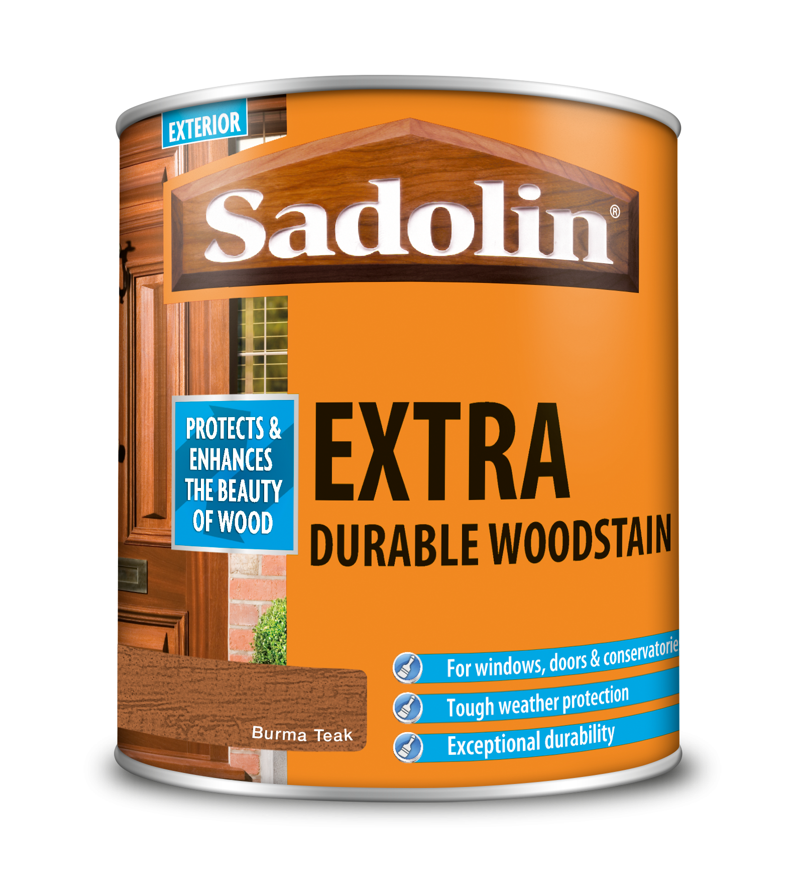 Sadolin Extra Durable Woodstain Burma Teak 1L [MPPSSUV]  5028551