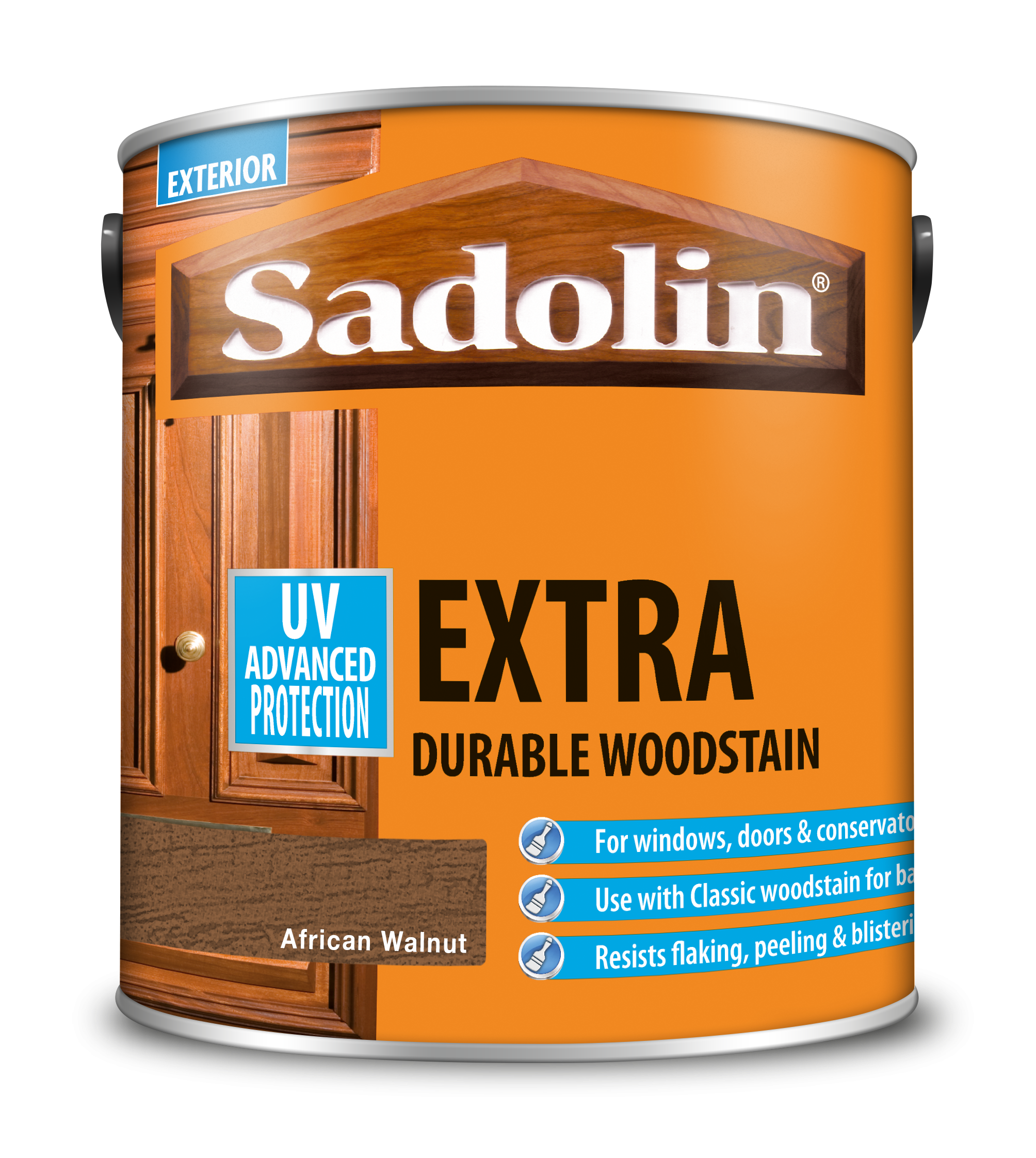 Sadolin Extra Durable Woodstain African Walnut 2.5L [MPPSSV0]  5028556