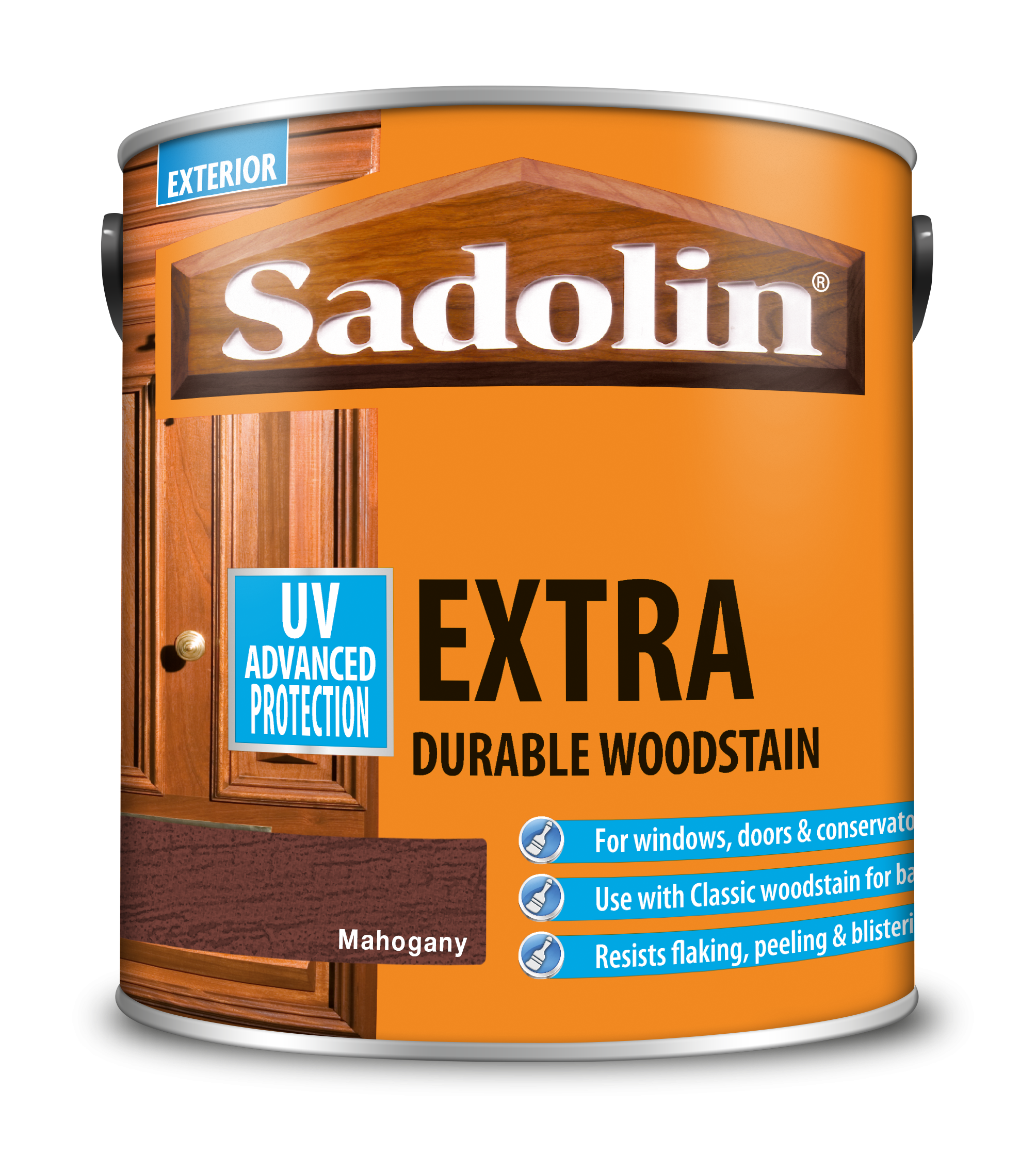 Sadolin Extra Durable Woodstain Mahogany 2.5L [MPPSSVK]  5028567