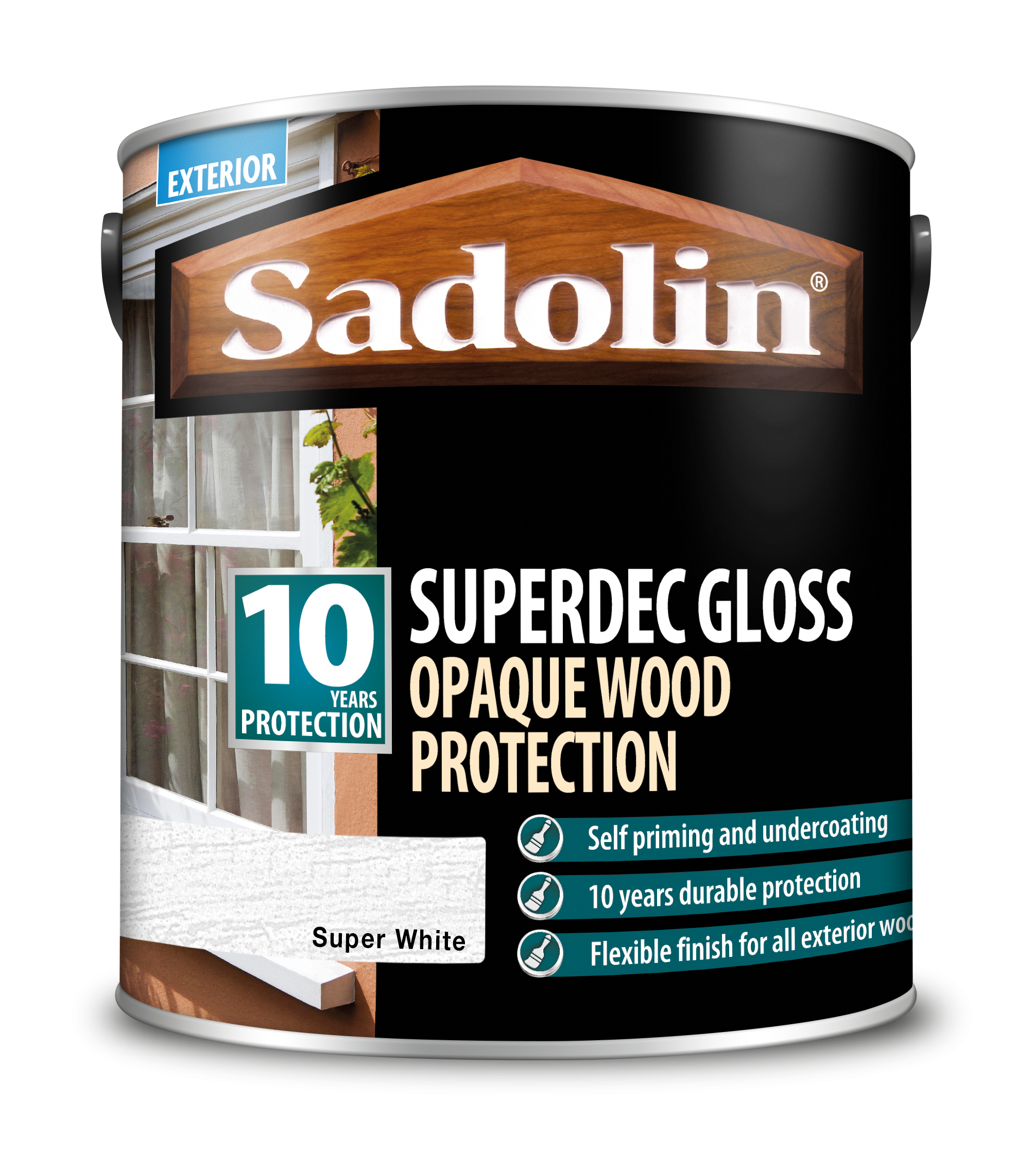 Sadolin Superdec Gloss Super White 2.5L [MPPSSD3]  5028851