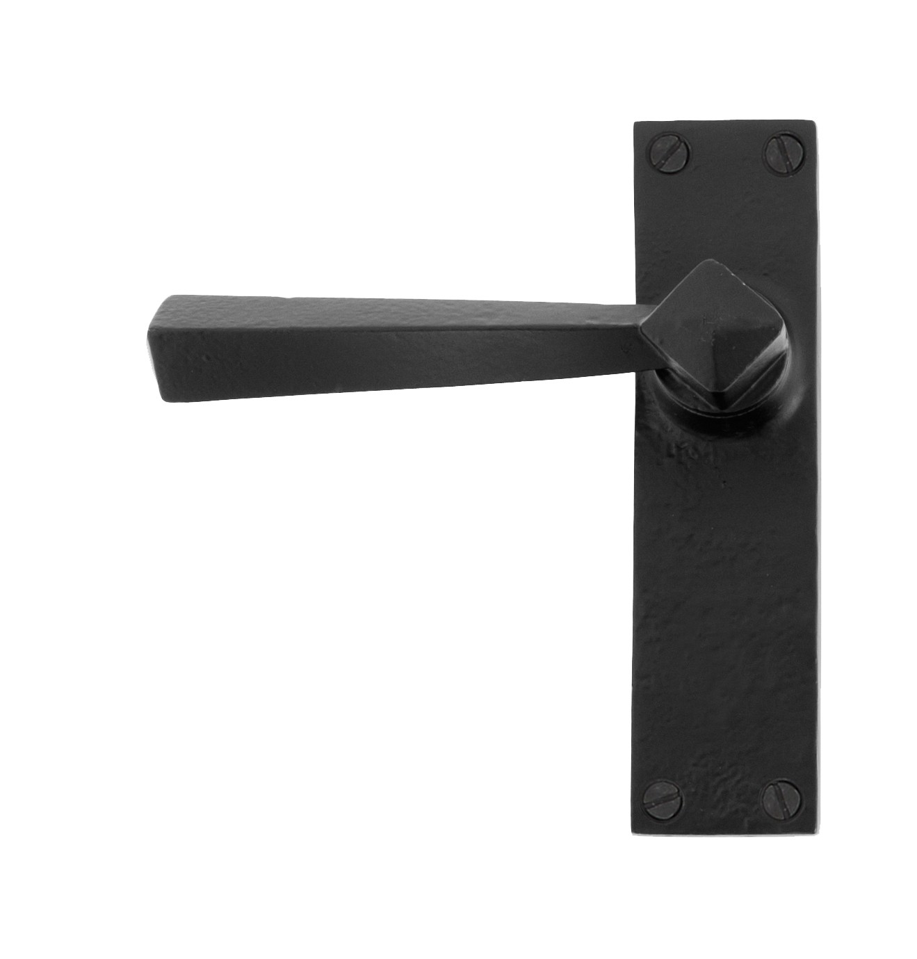 ANVIL - Black Straight Lever Latch Set  Anvil73110