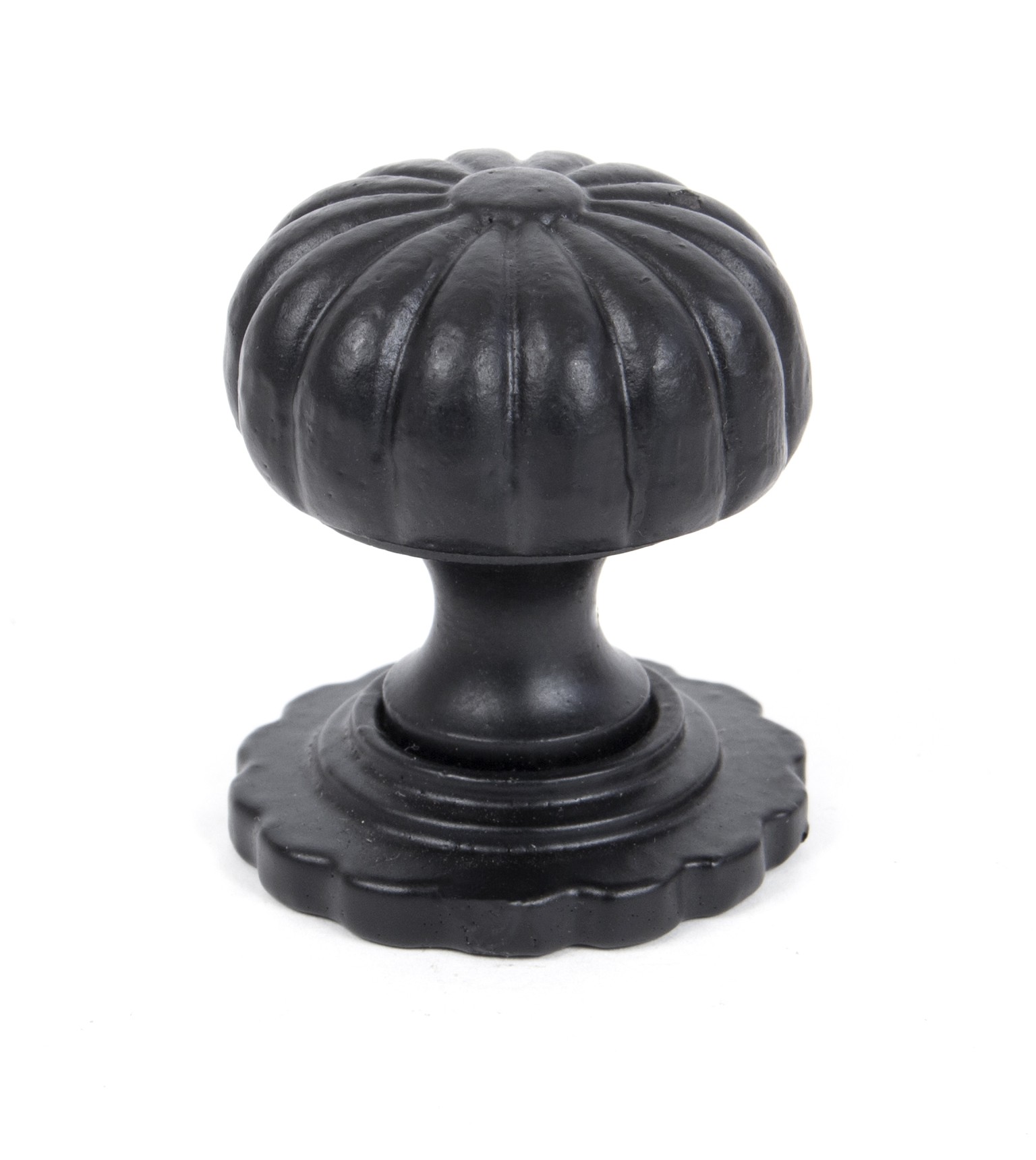 ANVIL - Black Cabinet Knob (with base) - Small  Anvil83507