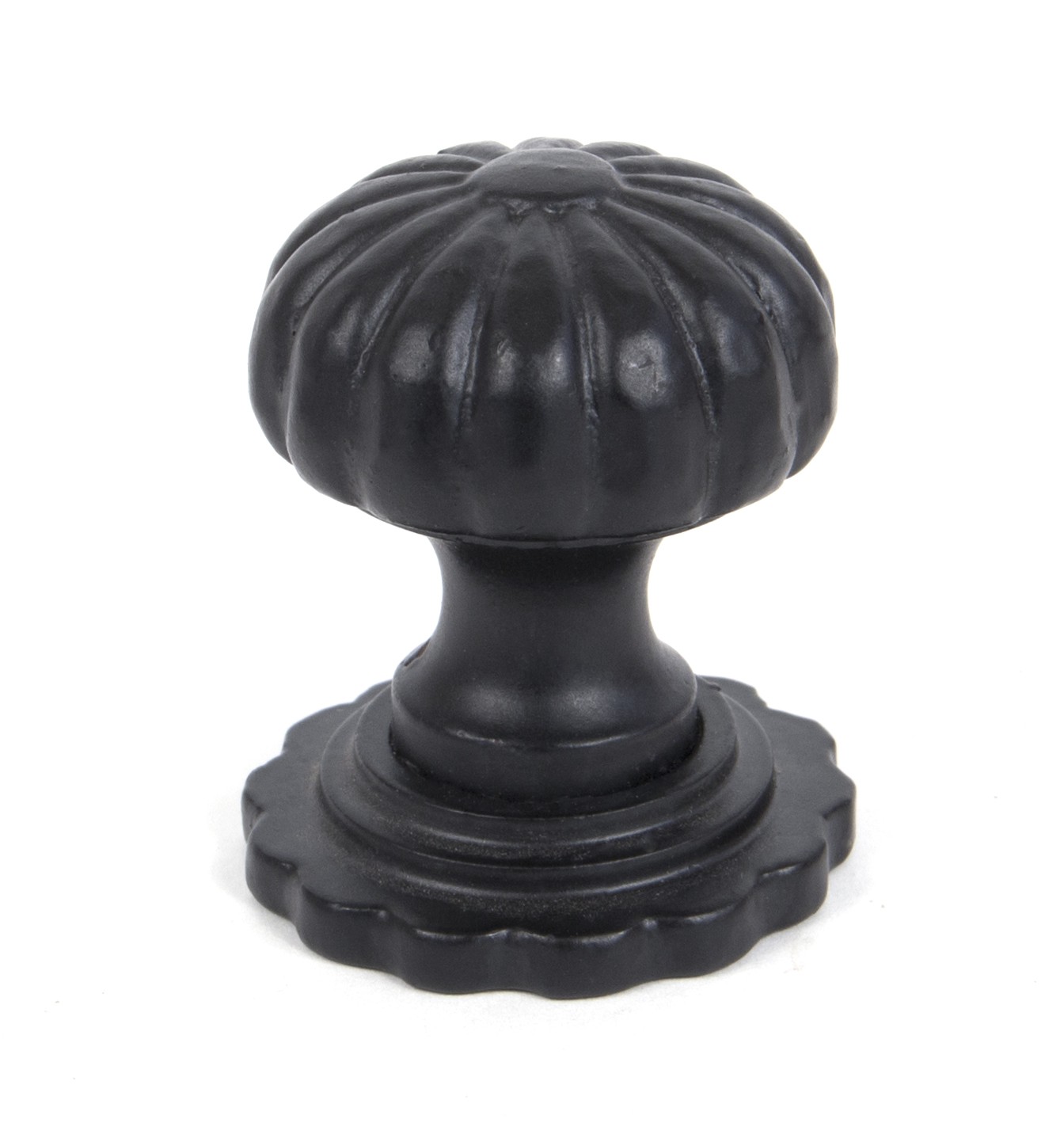 ANVIL - Black Cabinet Knob (with base) - Large  Anvil83509