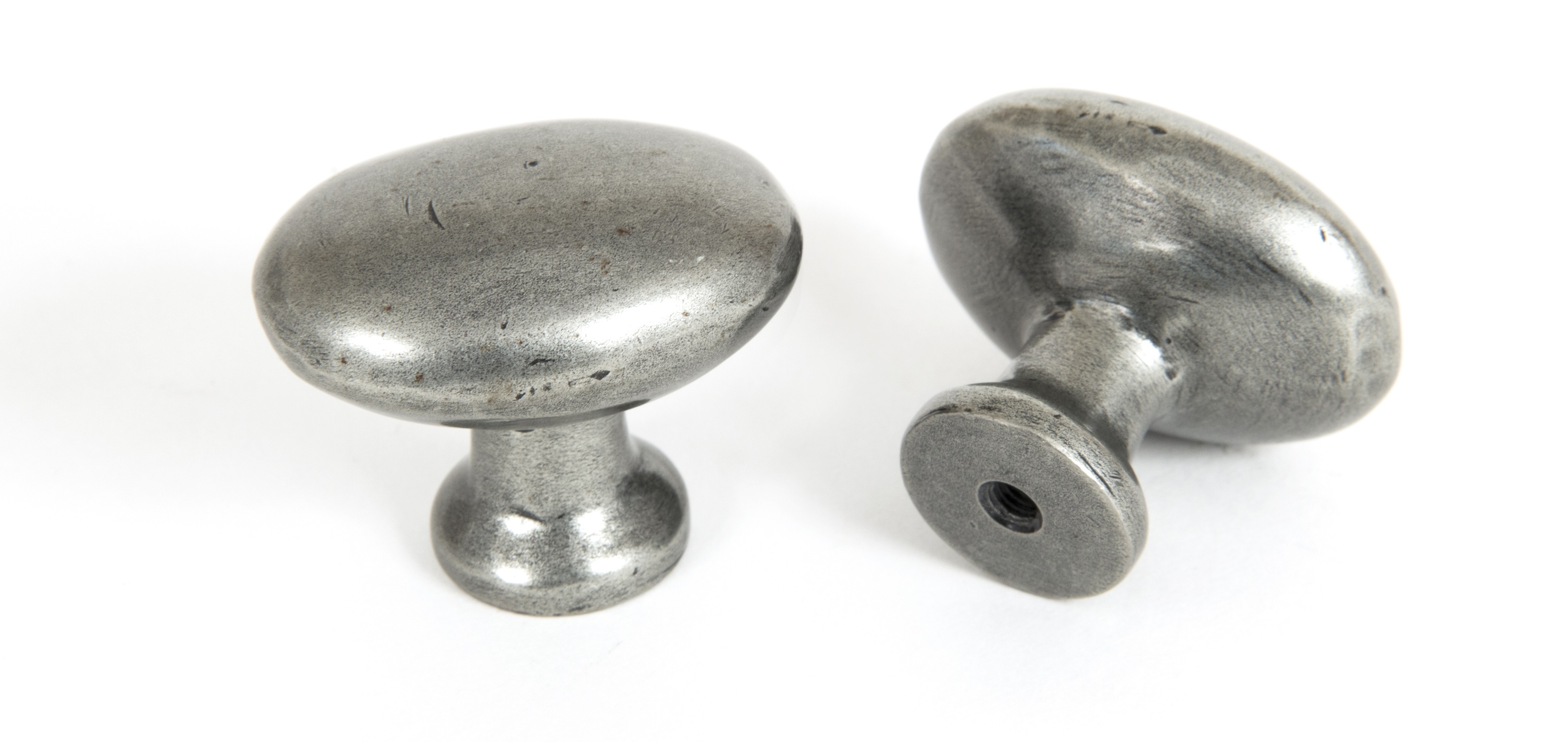 ANVIL - Oval Cabinet Knob - Pewter  Anvil83787