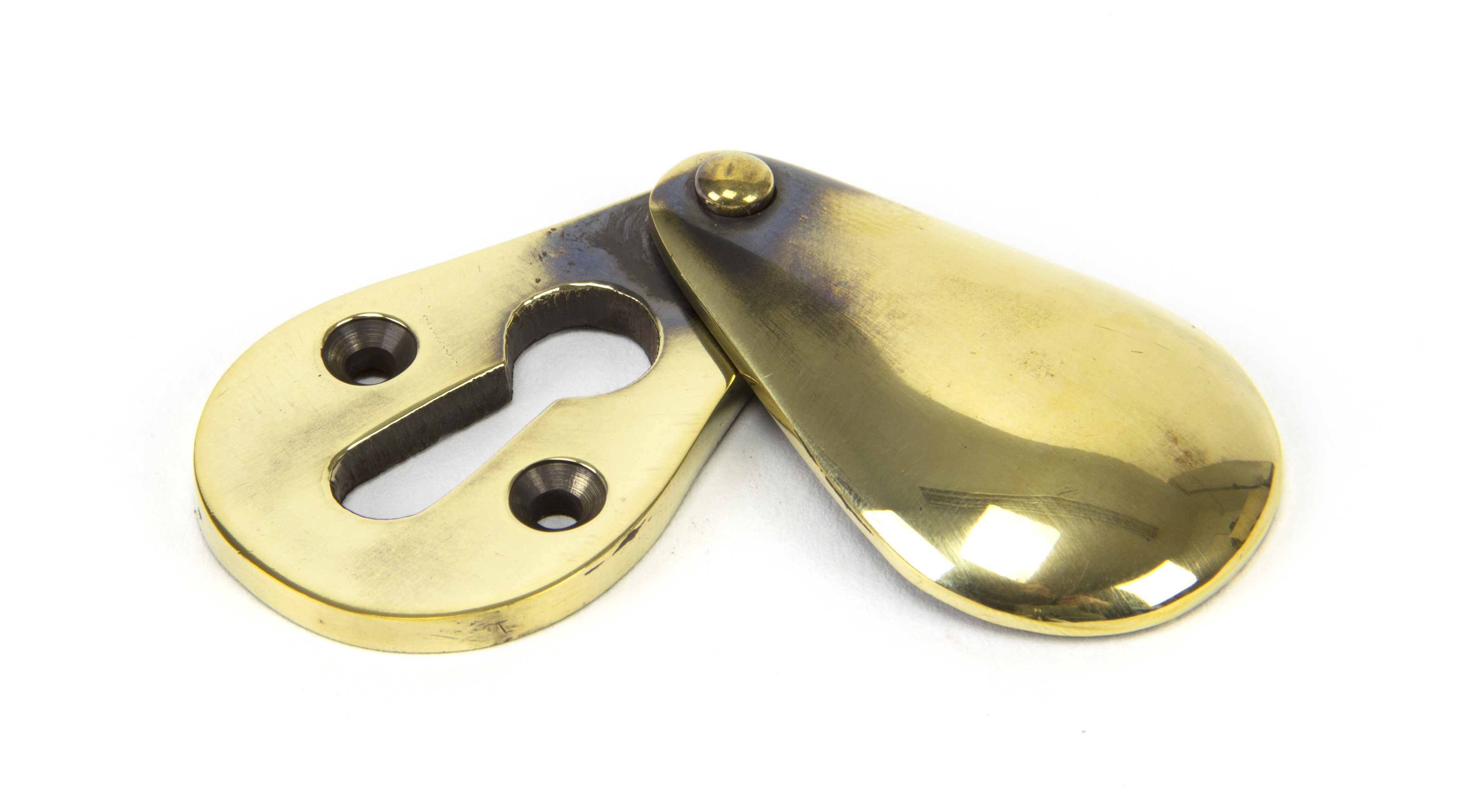 ANVIL - Aged Brass Plain Escutcheon  Anvil83816