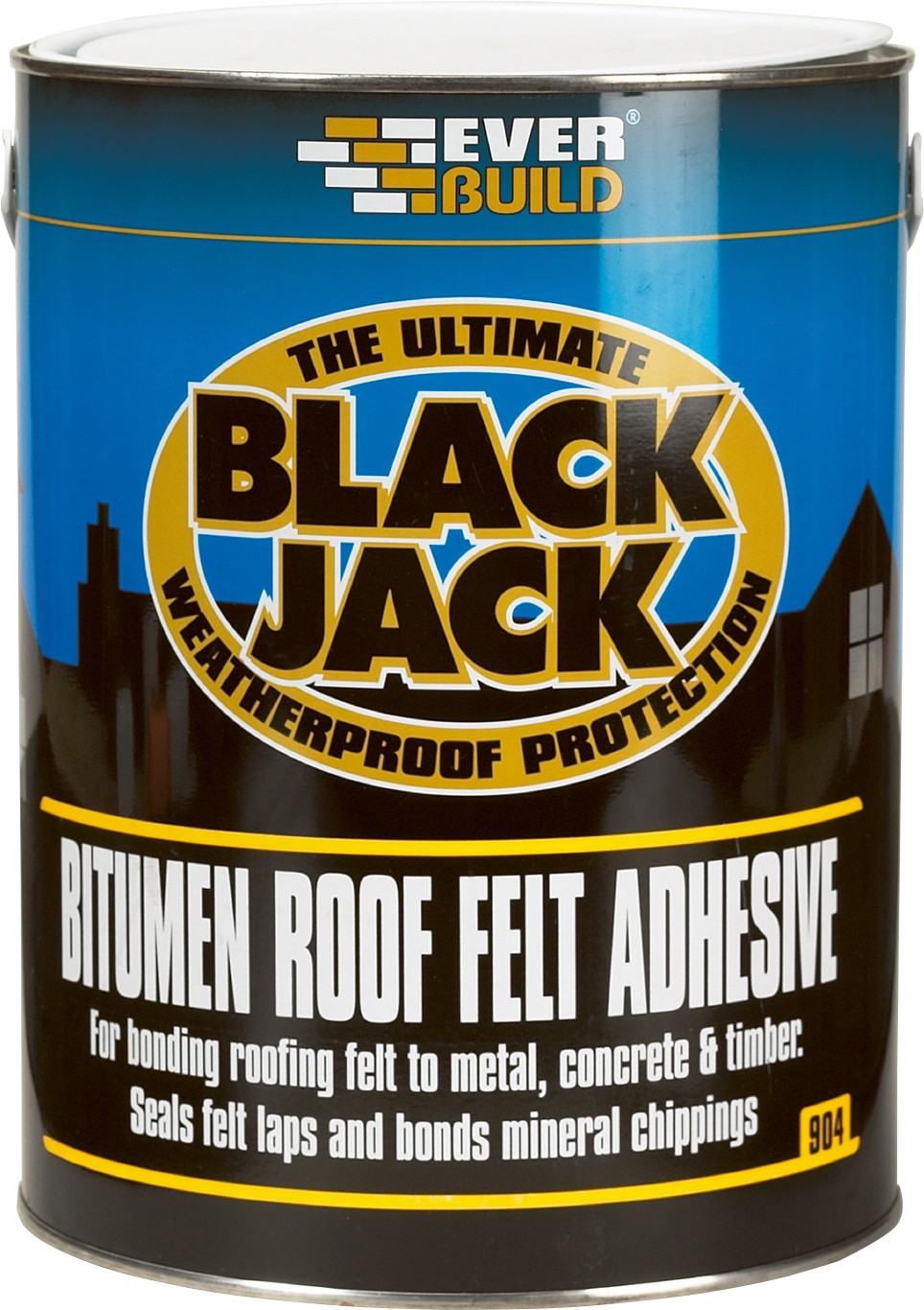 SikaEverbuild Black Jack 904 Roof Felt Adhesive 25L Black [SIK90425FA25]