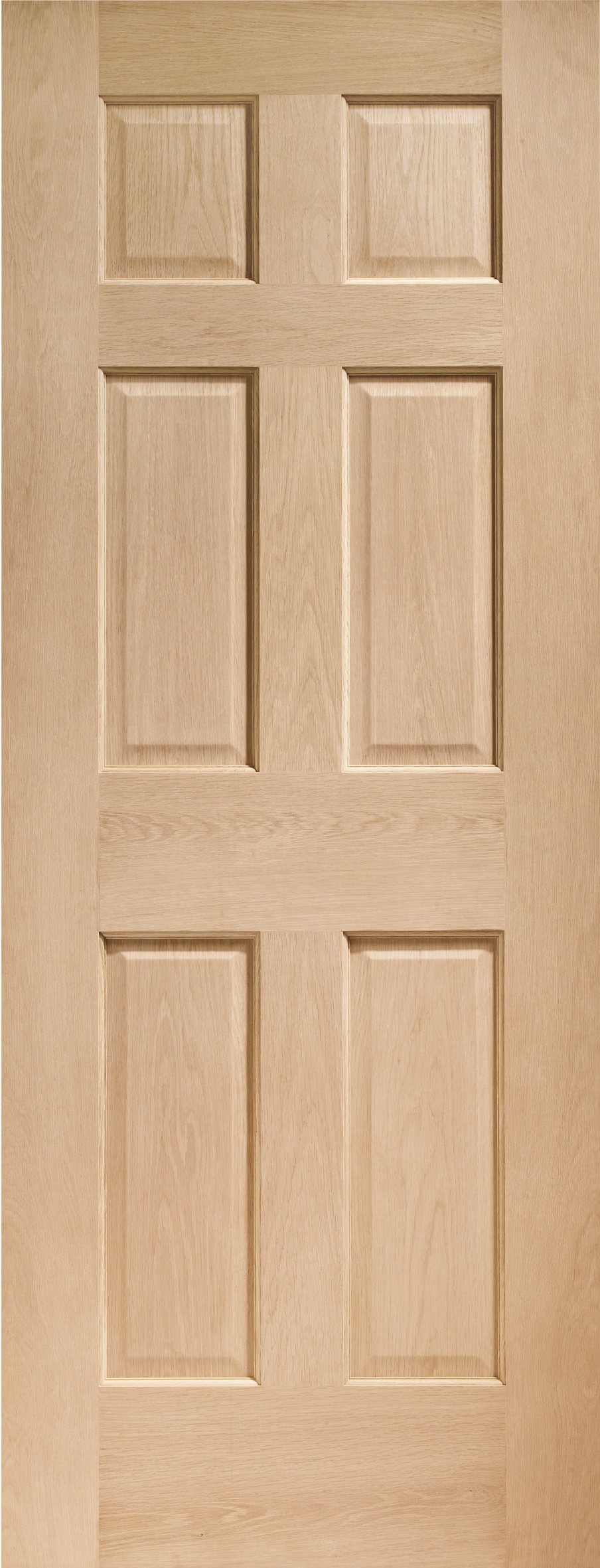 XL JOINERY DOORS -  INTOCOL30  Internal Oak Colonial 6 Panel  INTOCOL30