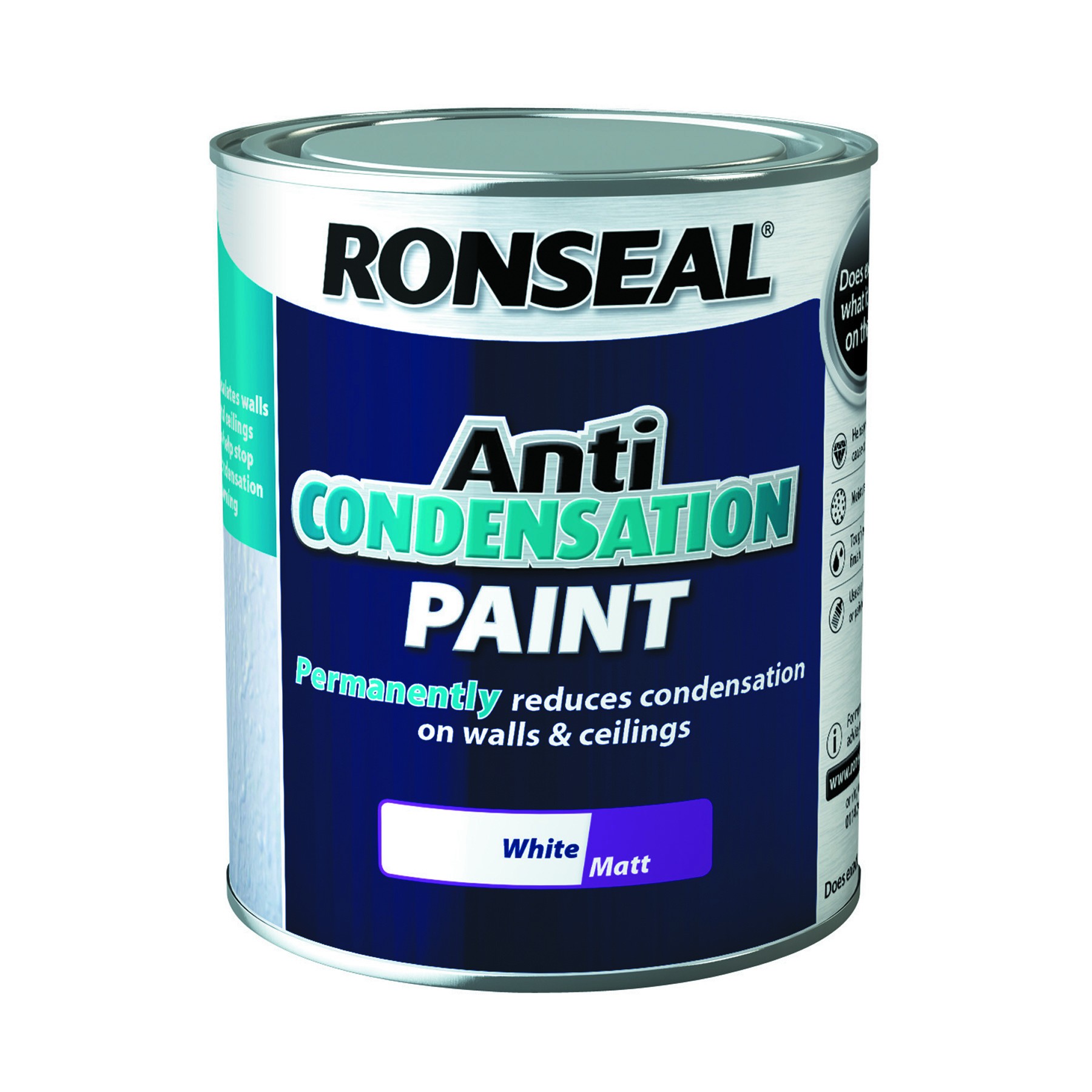 Ronseal Anti Condensation Paint White 750ml [RONS37476]