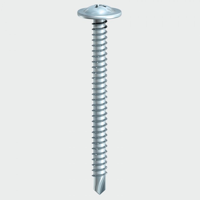 TIMco Baypole Wafer Head Screw BZinc Plated 4.8x70mm 200Pk  :292Z