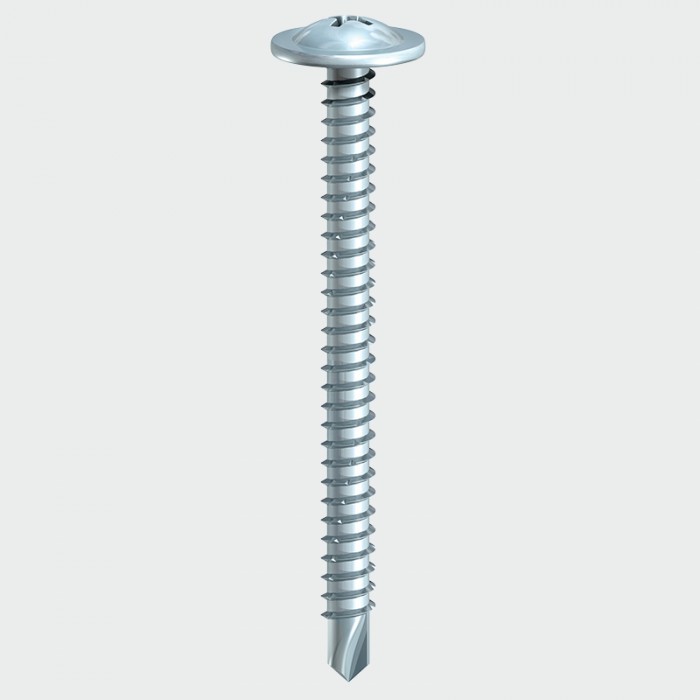 TIMco Baypole Wafer Head Screw BZinc Plated 4.8x50mm 200Pk  :290Z