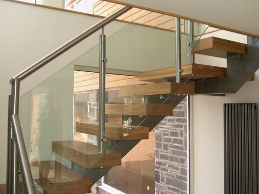 Pear Stairs - Blackbrook Oak Metal and Glass Staircase (95)