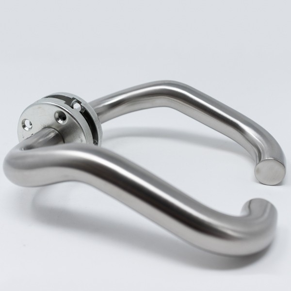 Door Handles BQ510 SD014 CRANKED LVR STD R/ROSE 19MM SSS - LISBQ510