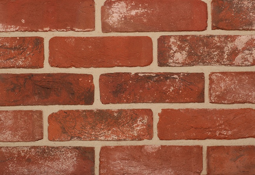 Imperial Brick Reclamation Weathered Soft Red Brick Slip