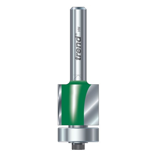 Trend C168X1/4TC  Guided trimmer 6.35mm diameter x 25.4mm shank 1/4"  TRC168X14TC