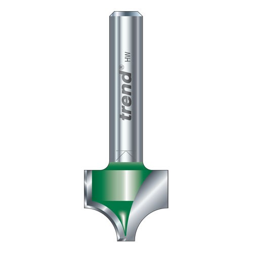 Trend C126X1/4TC Rounding over 4.8mm Rx12.7mm cut shank 1/4" OL 51.5mm  TRC126X14TC