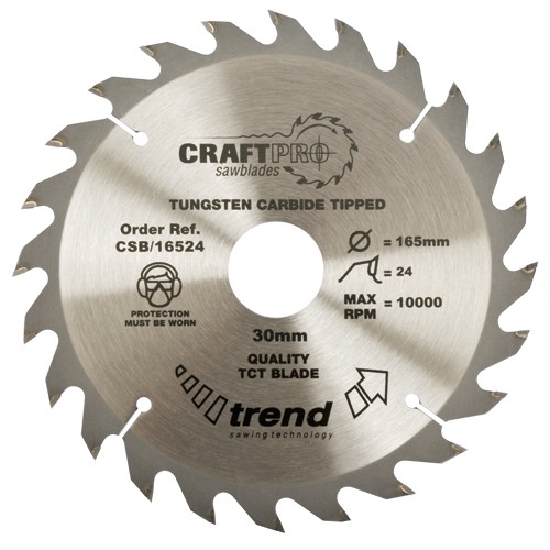 Trend CSB/21024  Craft saw blade 210mm x 24 teeth x 30mm   TRCSB21024