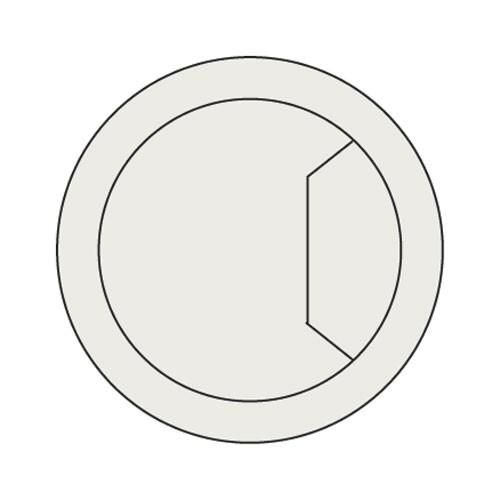 Trend CTI/80/PK1  Cable tidy insert light grey 80mm  TRCTI80PK1