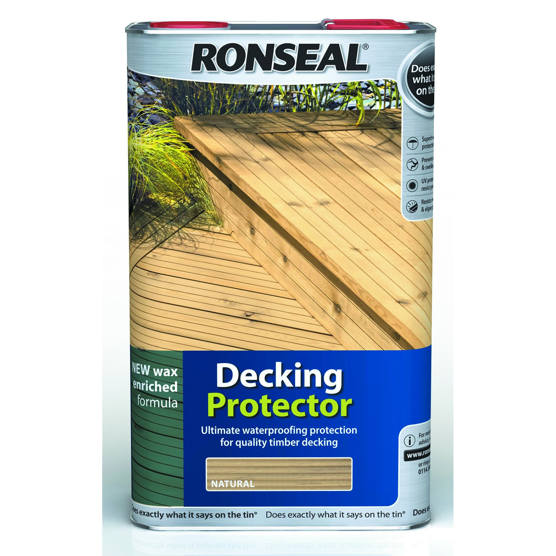 Ronseal Decking Protector Natural 5L [RONS36434]